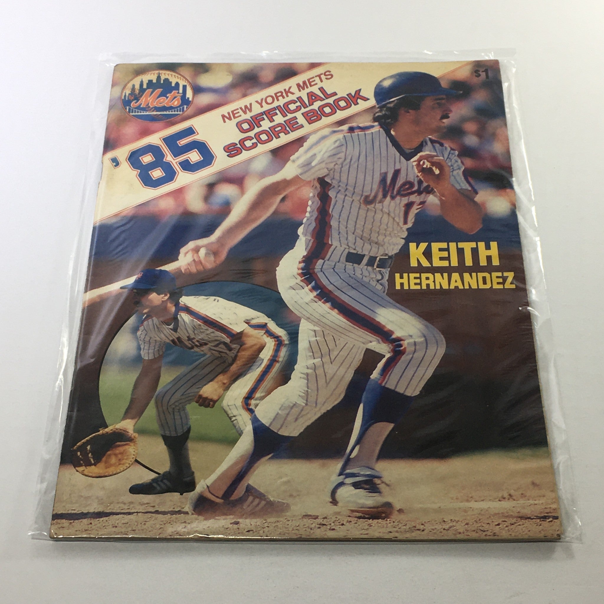 1985 New York Mets Official Score Book: Keith Hernandez