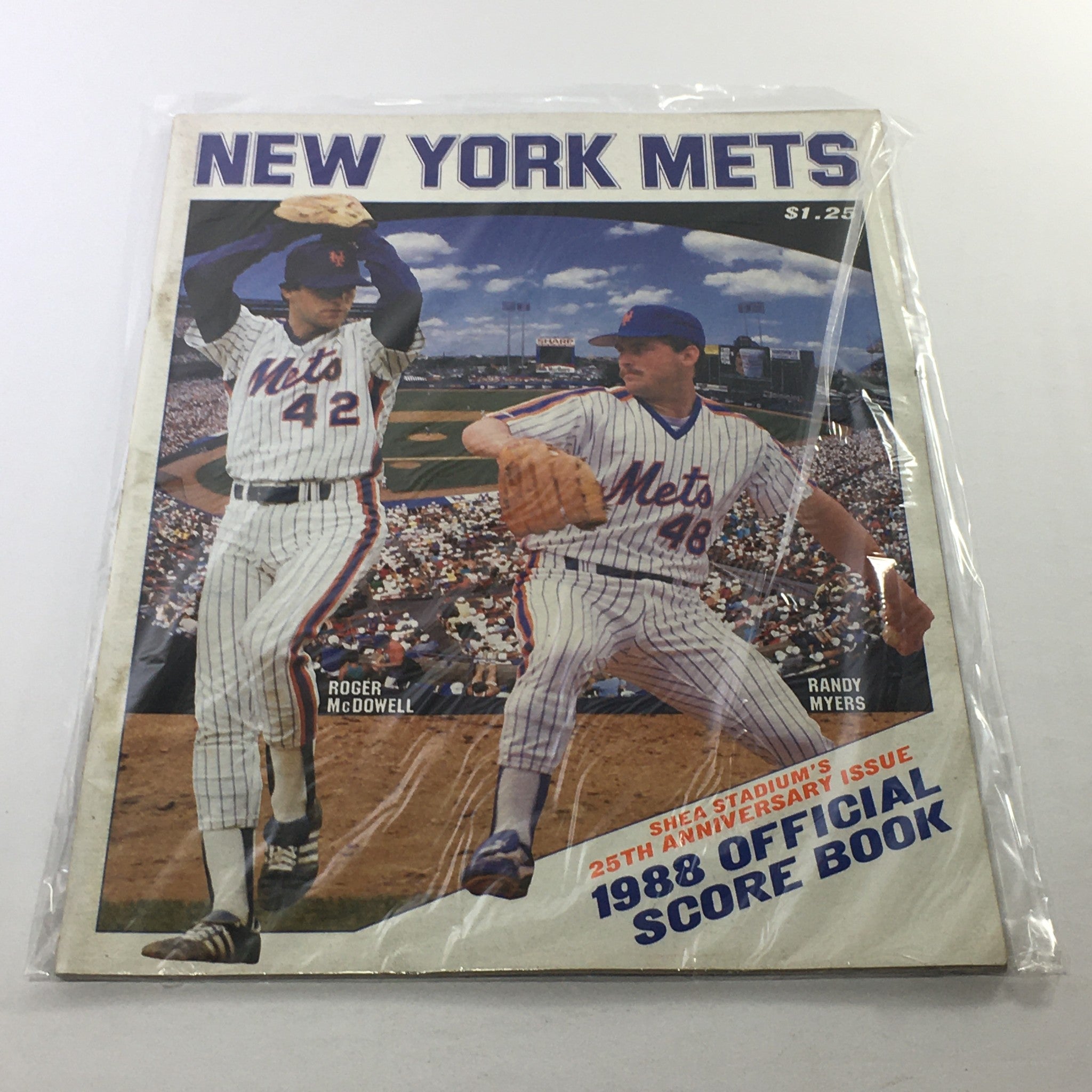 1988 New York Mets Official Score Book: Roger McDowell and Randy Myers