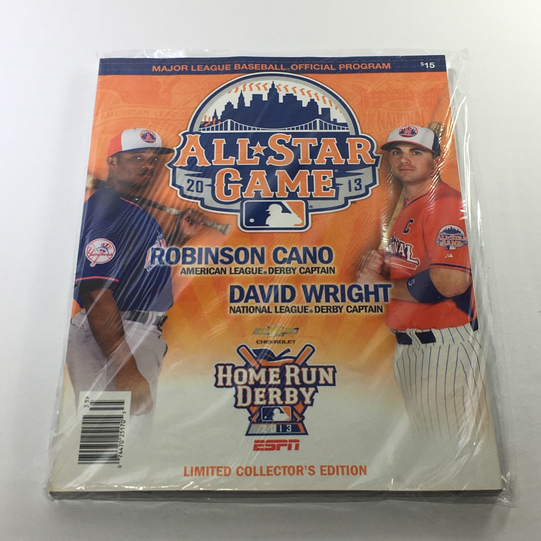 2013 All Star Game Home Run Derby Official Program: Robinson Cano & David Wright