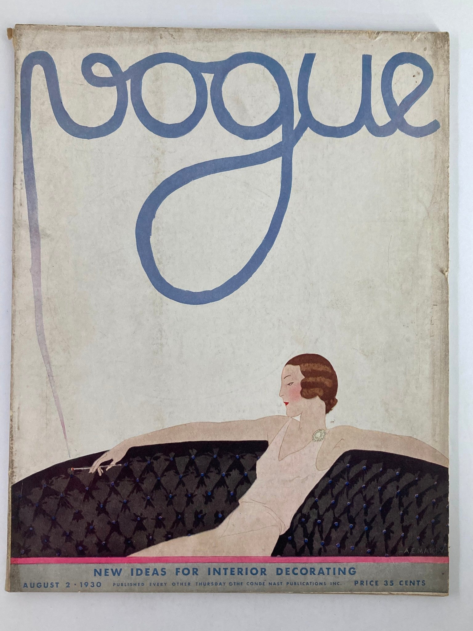 VTG Vogue Magazine August 2 1930 August Legs are Alluringly Dull No Label