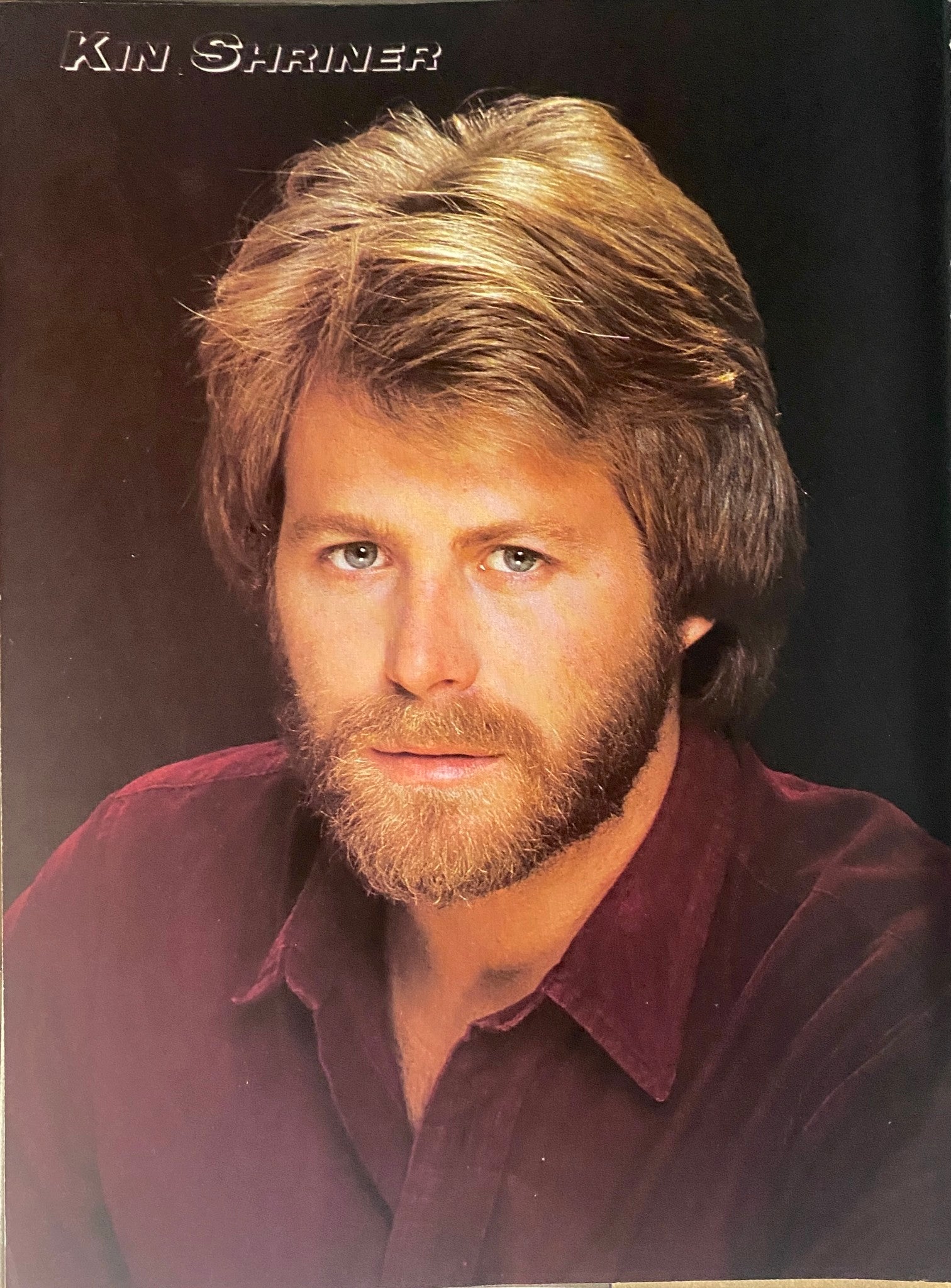 A portrait of Kin Shriner featured in Tiger Beat Star Magazine June 1982, showcasing his classic 80s style.