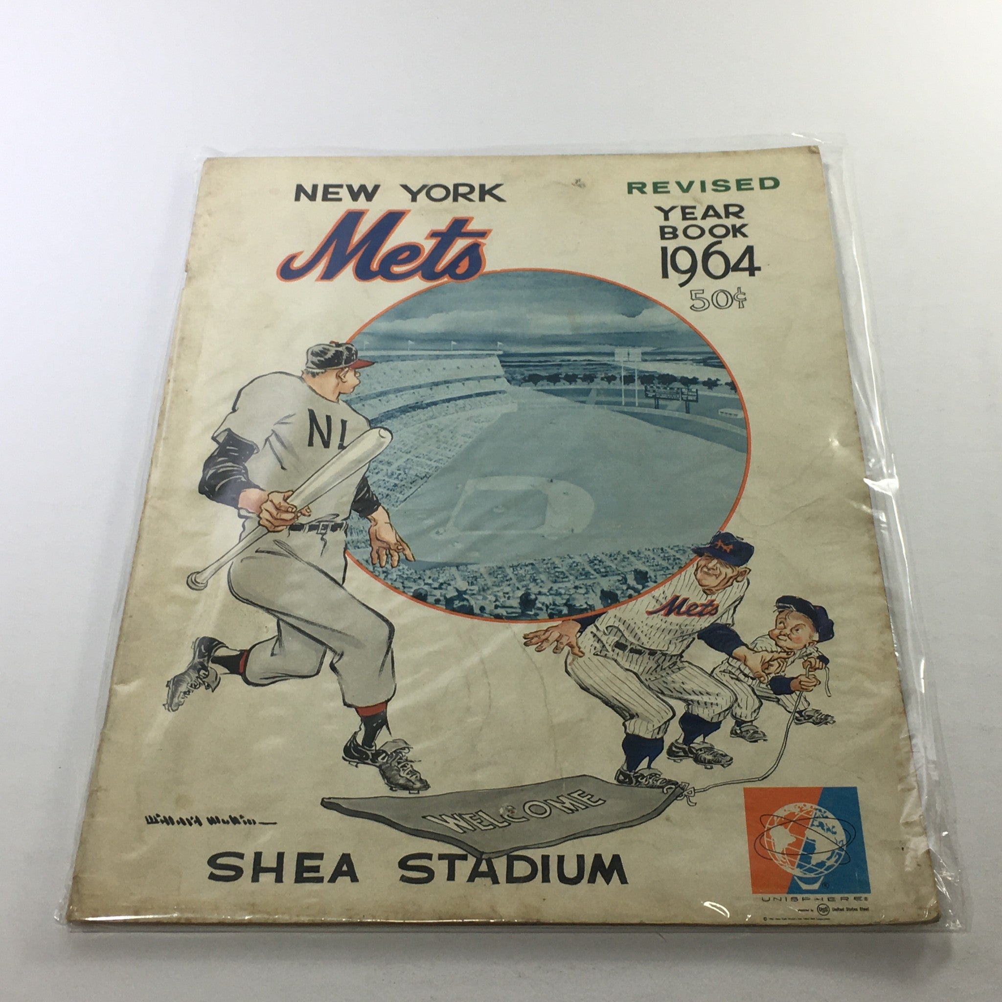 Vintage 1964 New York Mets Revised Year Book, Shea Stadium