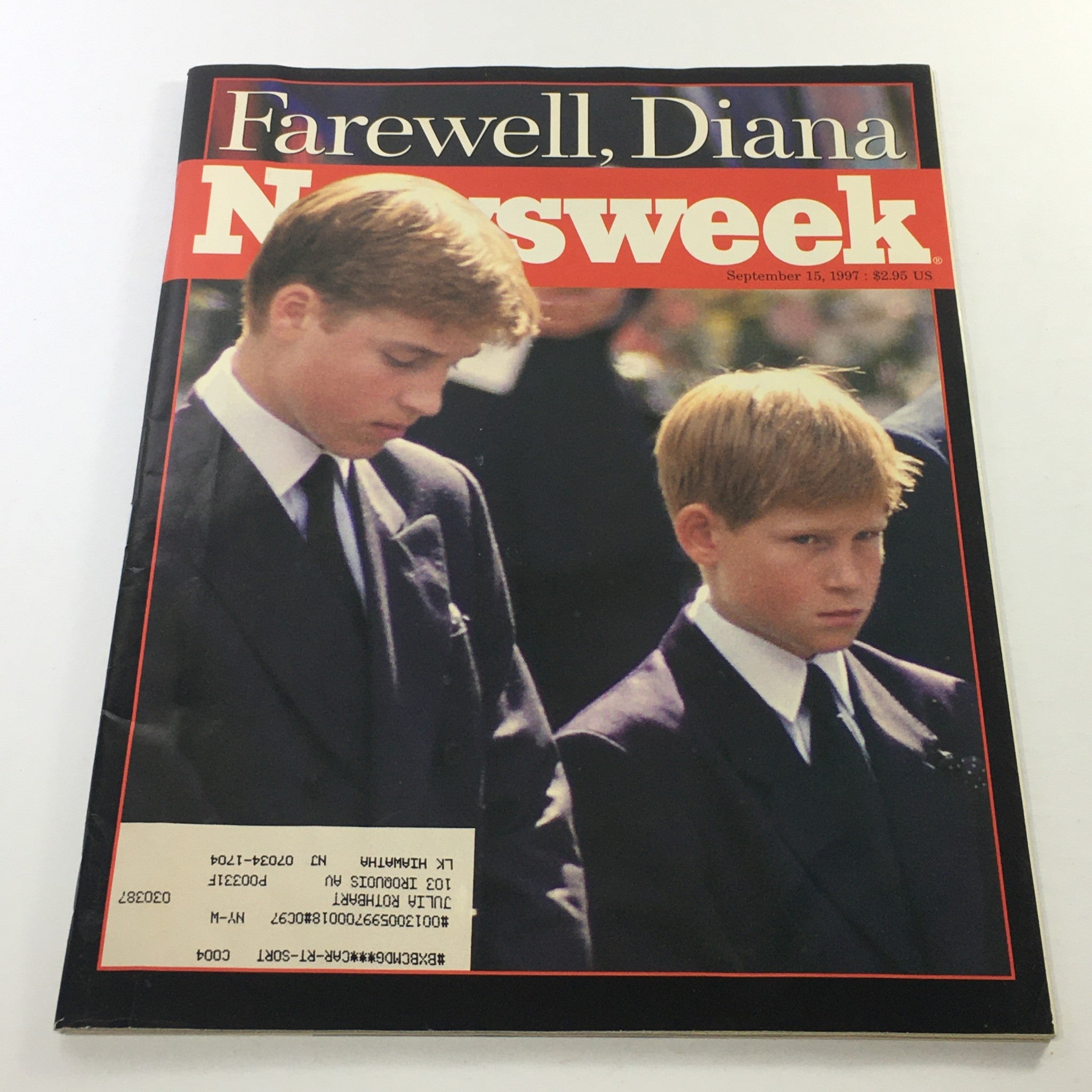 Newsweek Magazine: September 15 1997 - Farewell Diana, Prince Harry & William