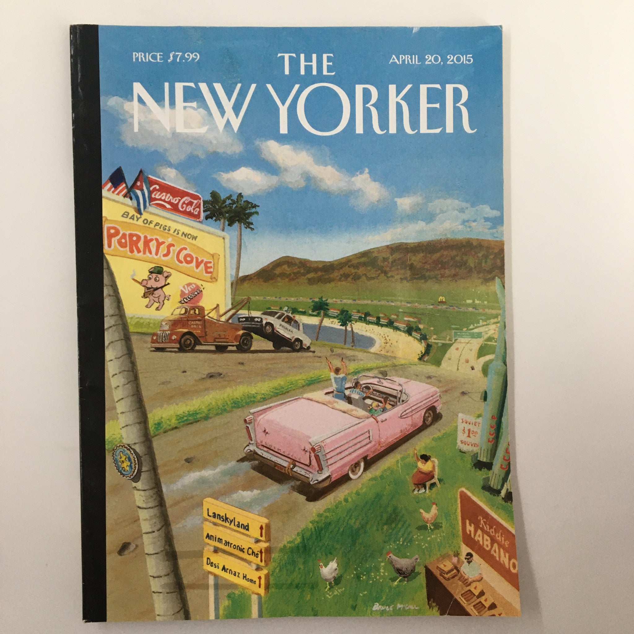 The New Yorker Magazine April 20 2015 Life in the Cuba of Tomorrow Bruce McCall