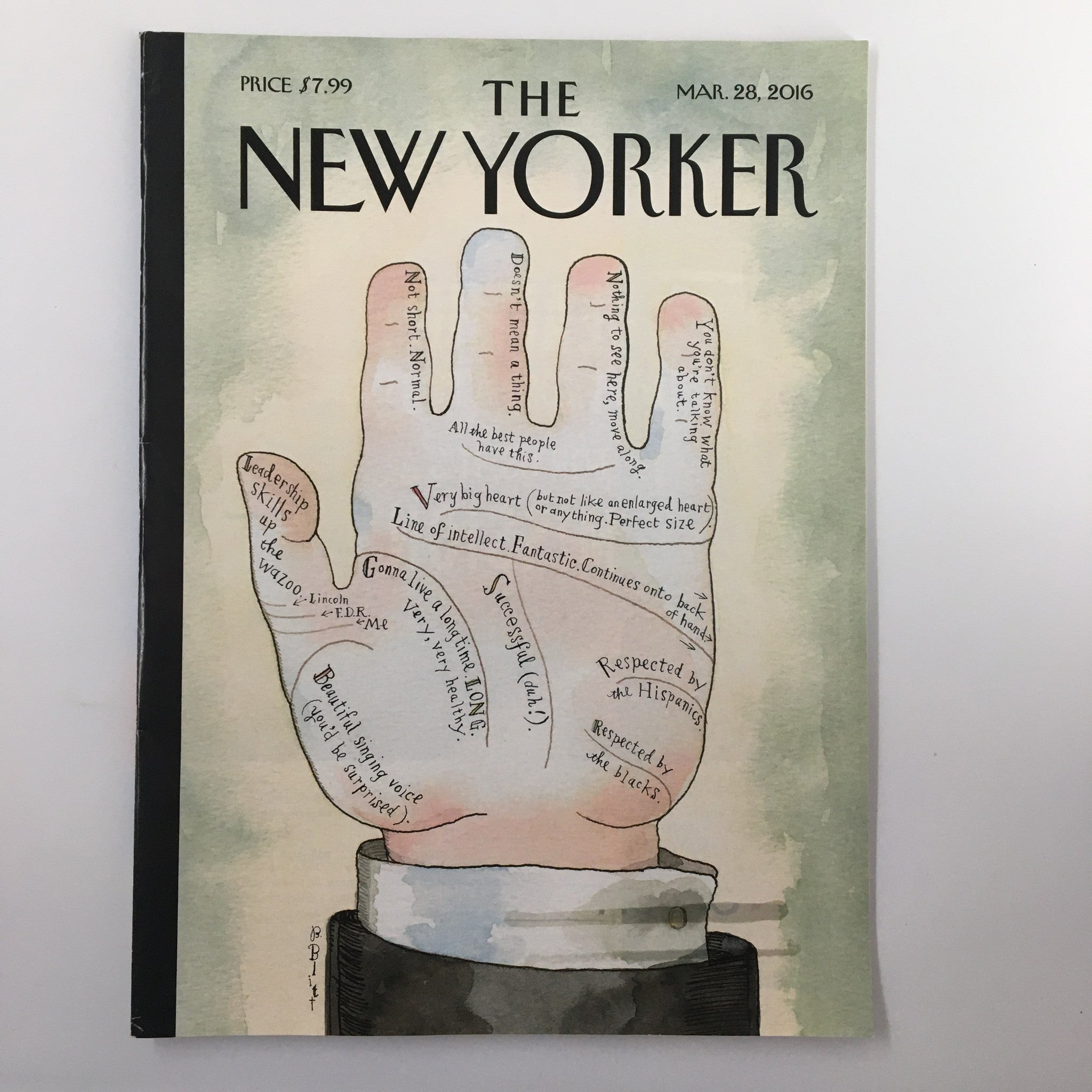 The New Yorker Magazine March 28 2016 The Big Short Cover by Barry Blitt