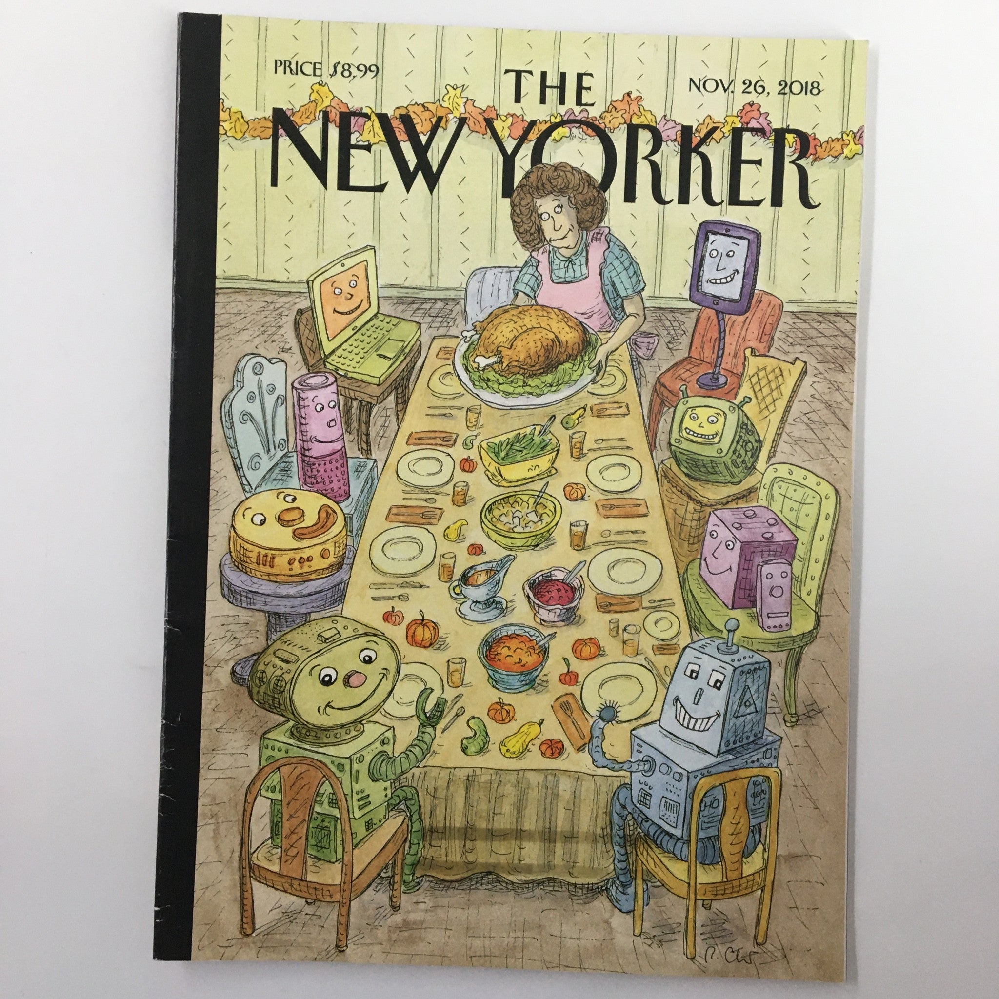 The New Yorker Magazine November 26 2018 Thankfulness Cover by Roz Chast