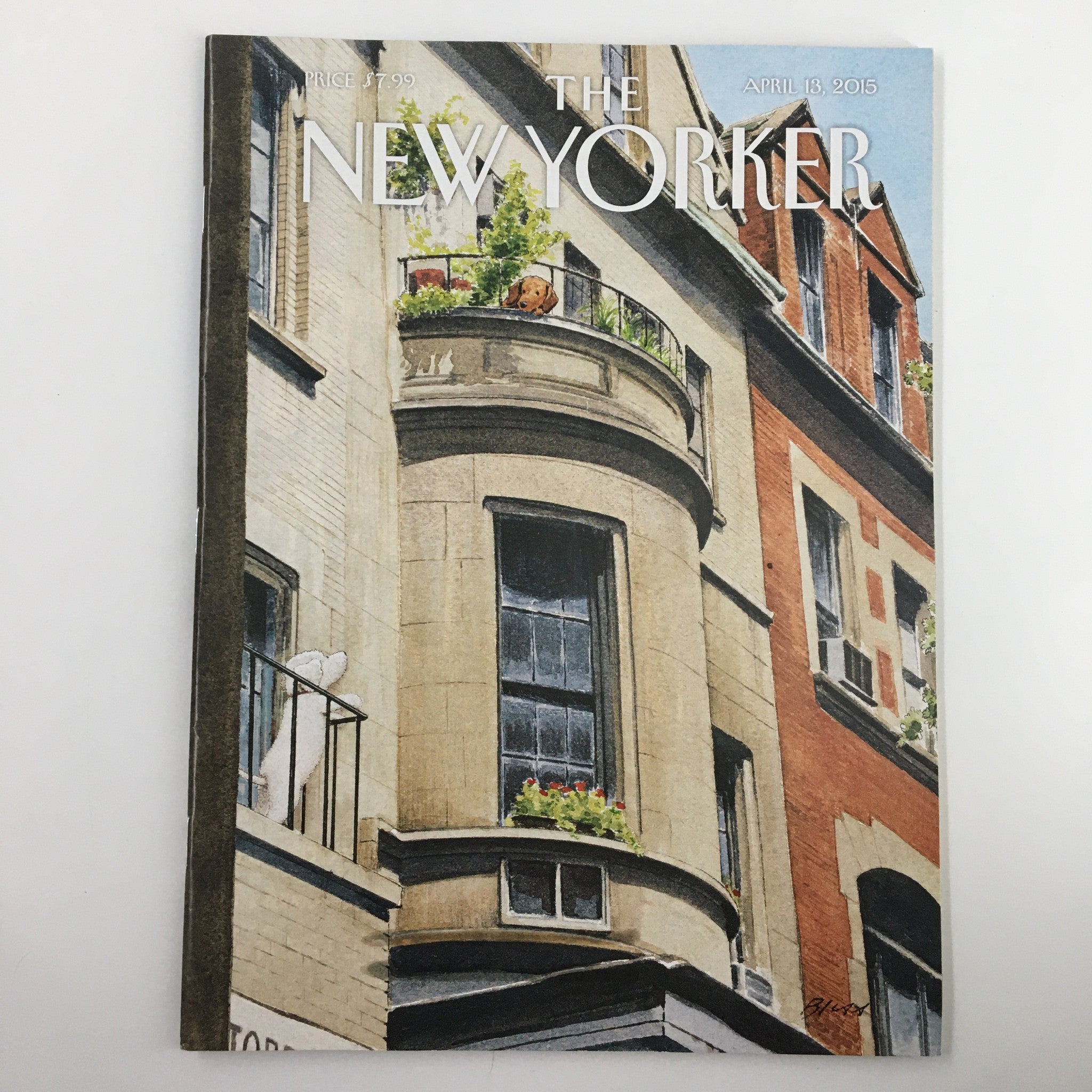 The New Yorker Magazine April 13 2015 Balcony Scene by Harry Bliss No Label VG