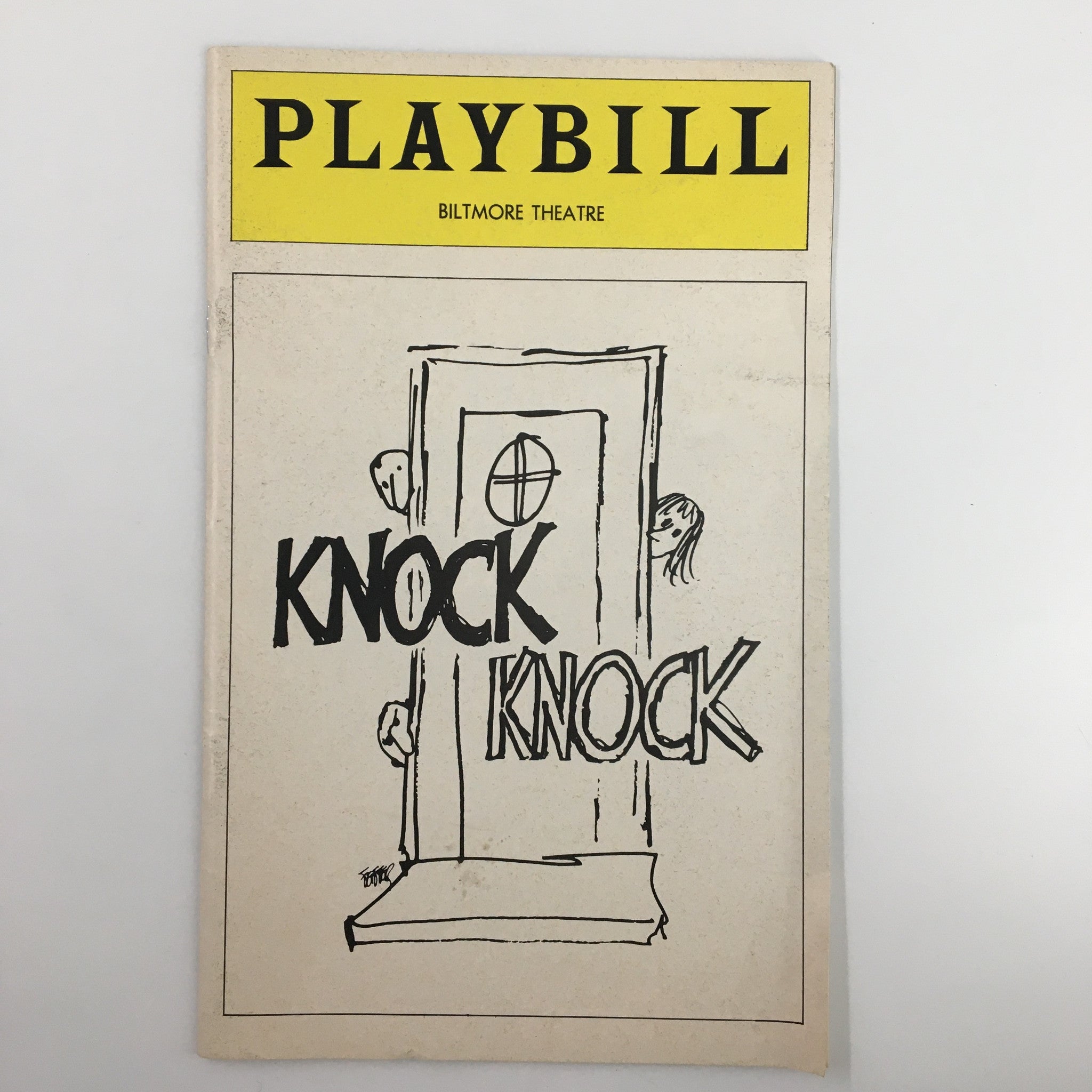 1976 Playbill Biltmore Theatre Neil Flanagan in Knock Knock by Marshall W. Mason