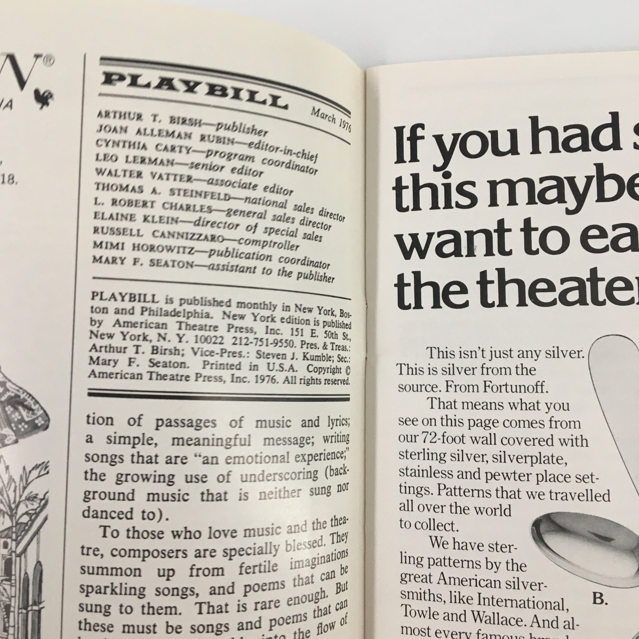 1976 Playbill Biltmore Theatre Neil Flanagan in Knock Knock by Marshall W. Mason