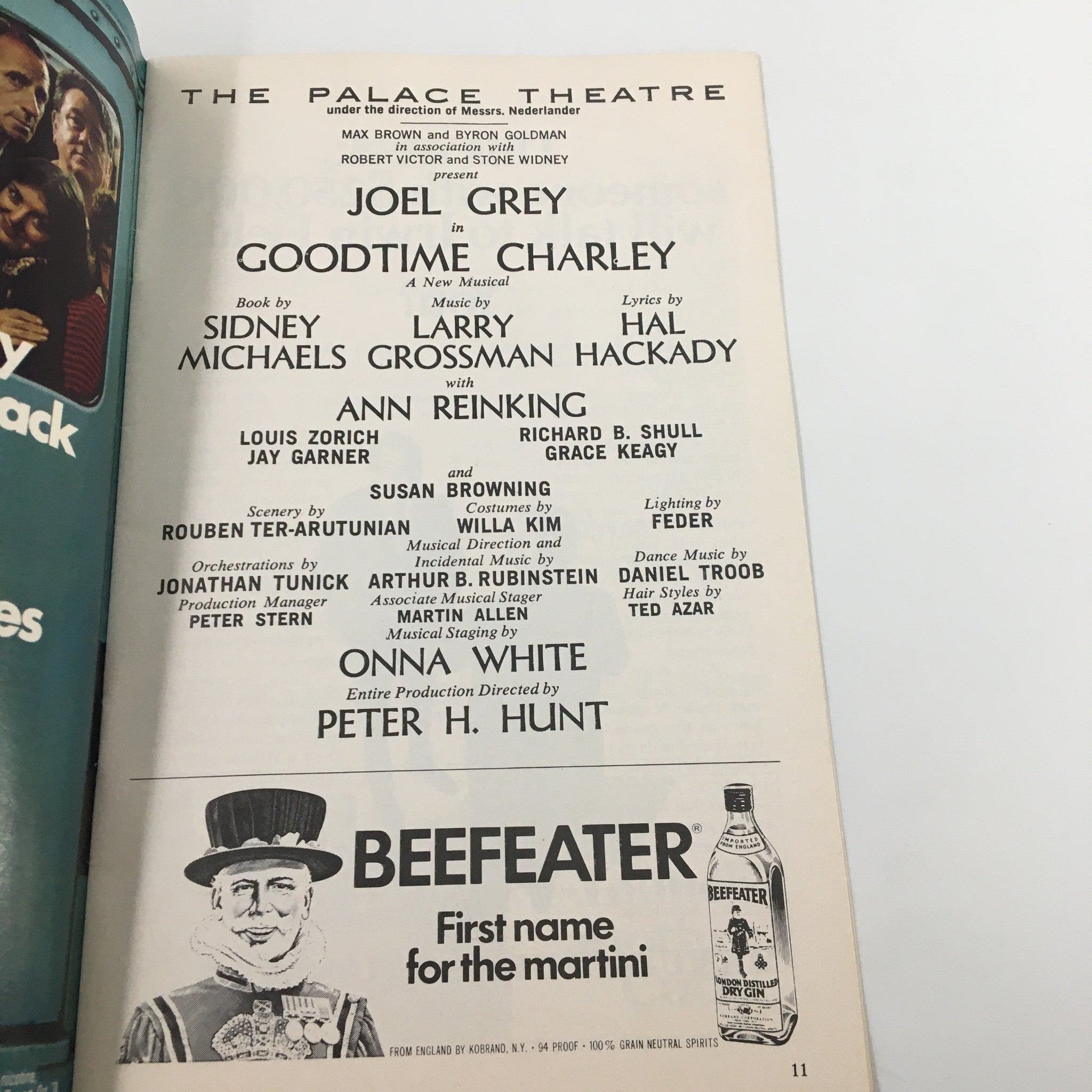 1975 Playbill The Palace Theatre Goodtime Charley w Ann Reinking by Peter Hunt