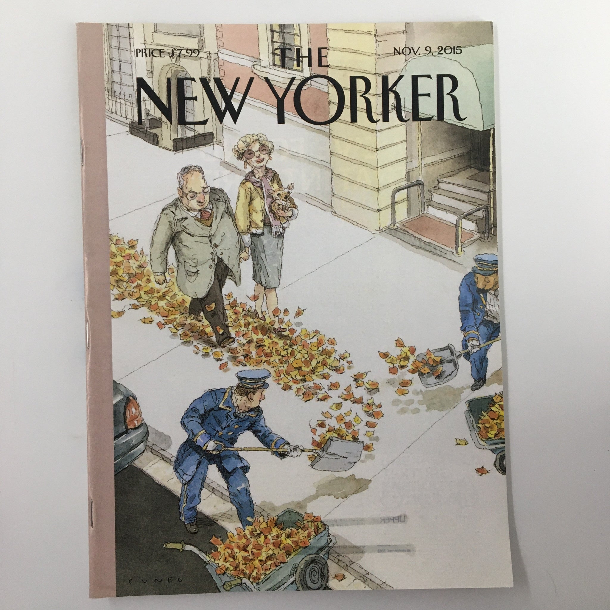 The New Yorker Magazine November 9 2015 Rolling Out The Gold Carpet John Cuneo