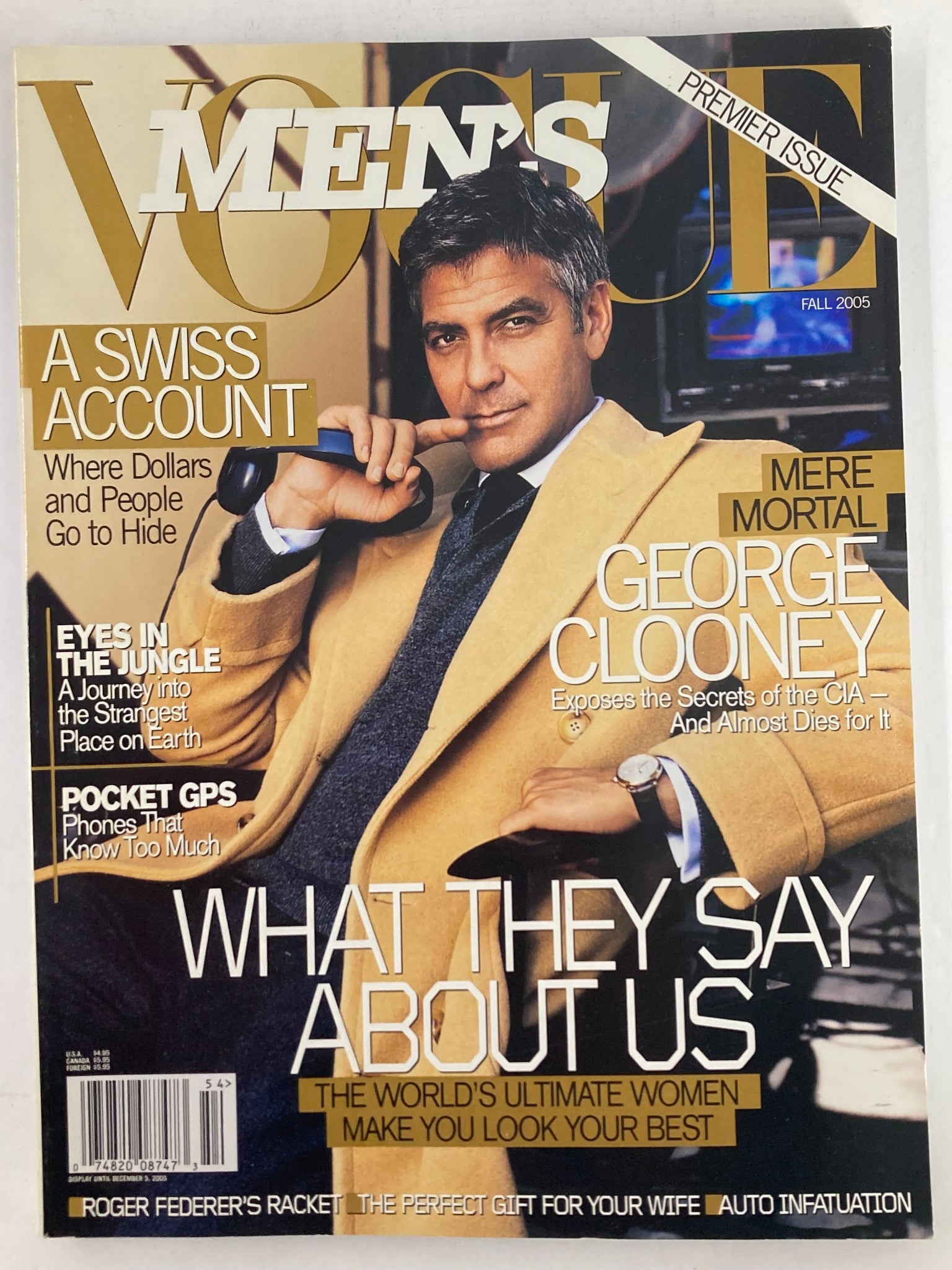 Vogue Men's Magazine Fall 2005 George Clooney Mere Mortal No Label