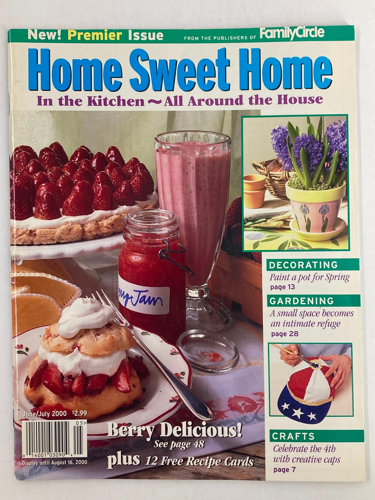 Home Sweet Home Magazine June 2000 Berry Delicious Recipe No Label