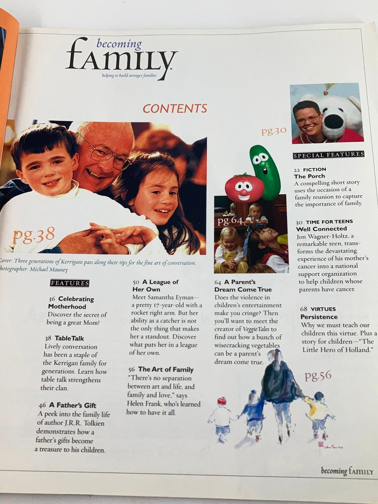 Becoming Family Magazine 2001 Forstering Creativity Mom Shares Secrets No Label