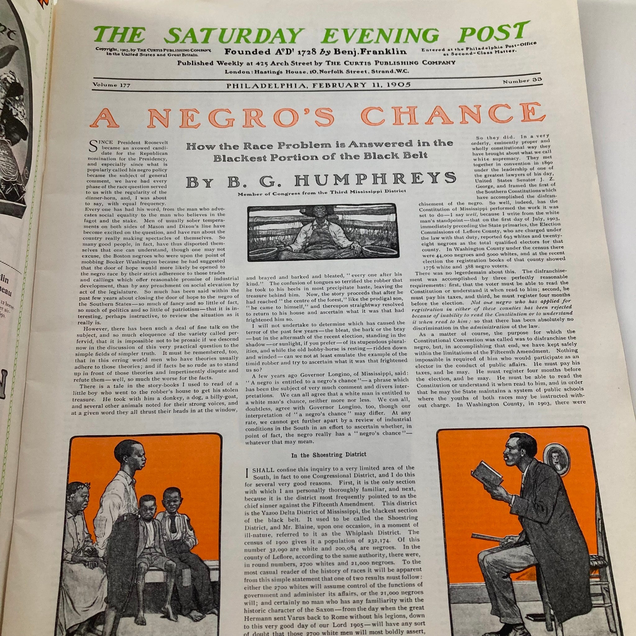 Saturday Evening Post Magazine February 11 1905 Valentine Number No Label