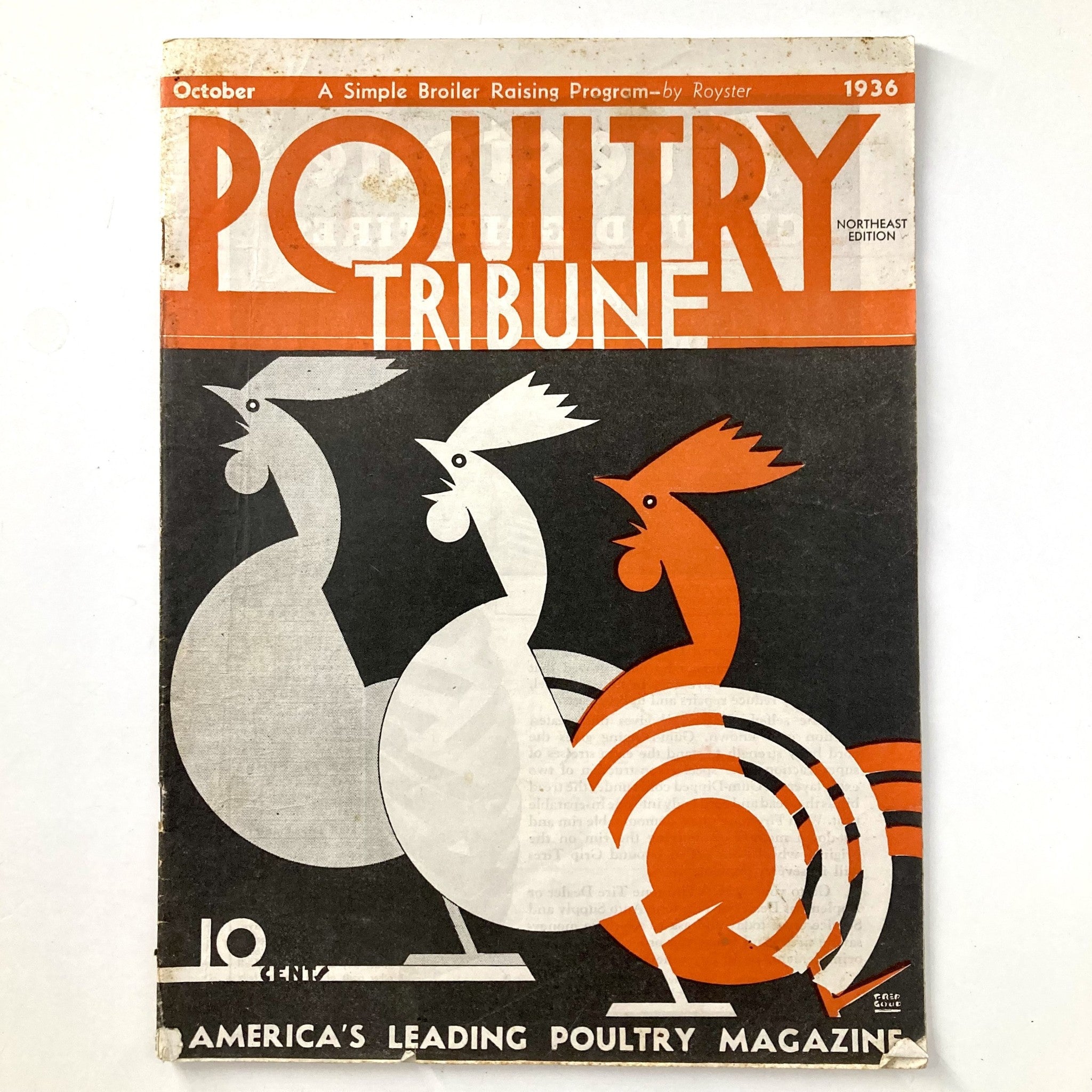 Poultry Tribune Magazine October 1936 Broiler Raising Program Northeast Ed.