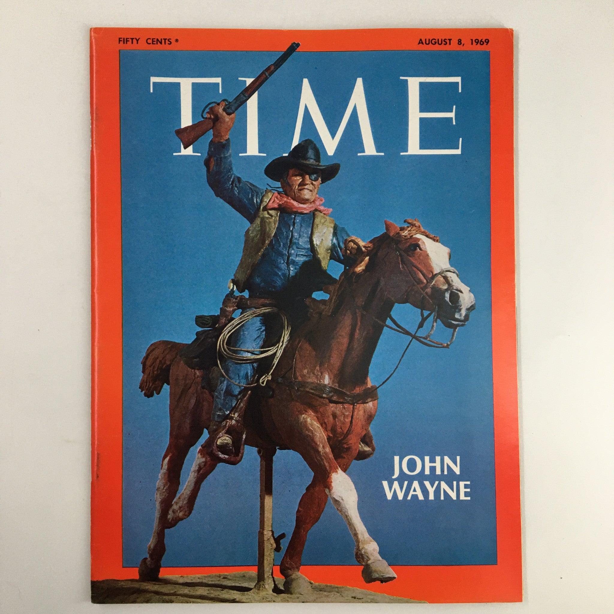 VTG Time Magazine August 8 1969 American Actor The Duke John Wayne No Label