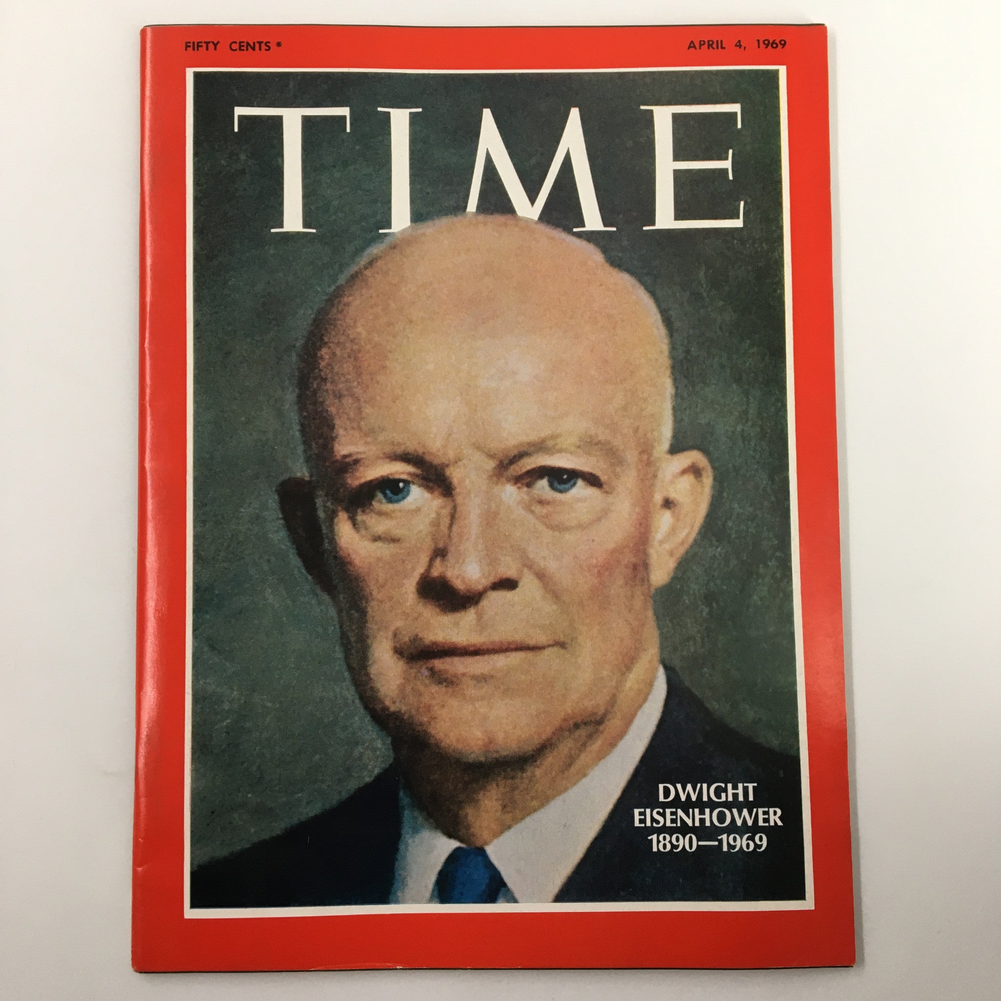 VTG Time Magazine April 4 1969 Dwight Eisenhower 1890 - 1969 No Label