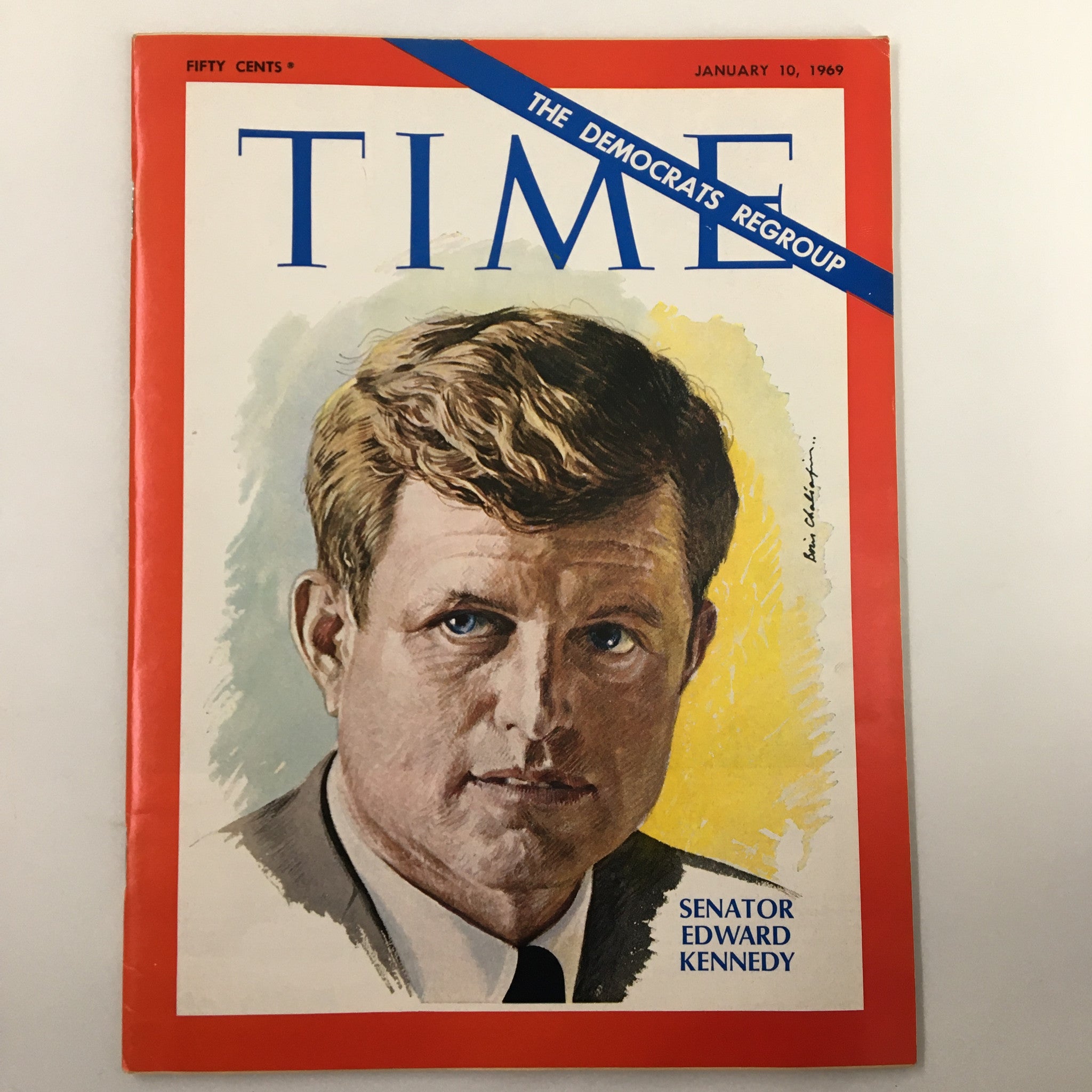 VTG Time Magazine January 10 1969 Senator Edward Kennedy No Label