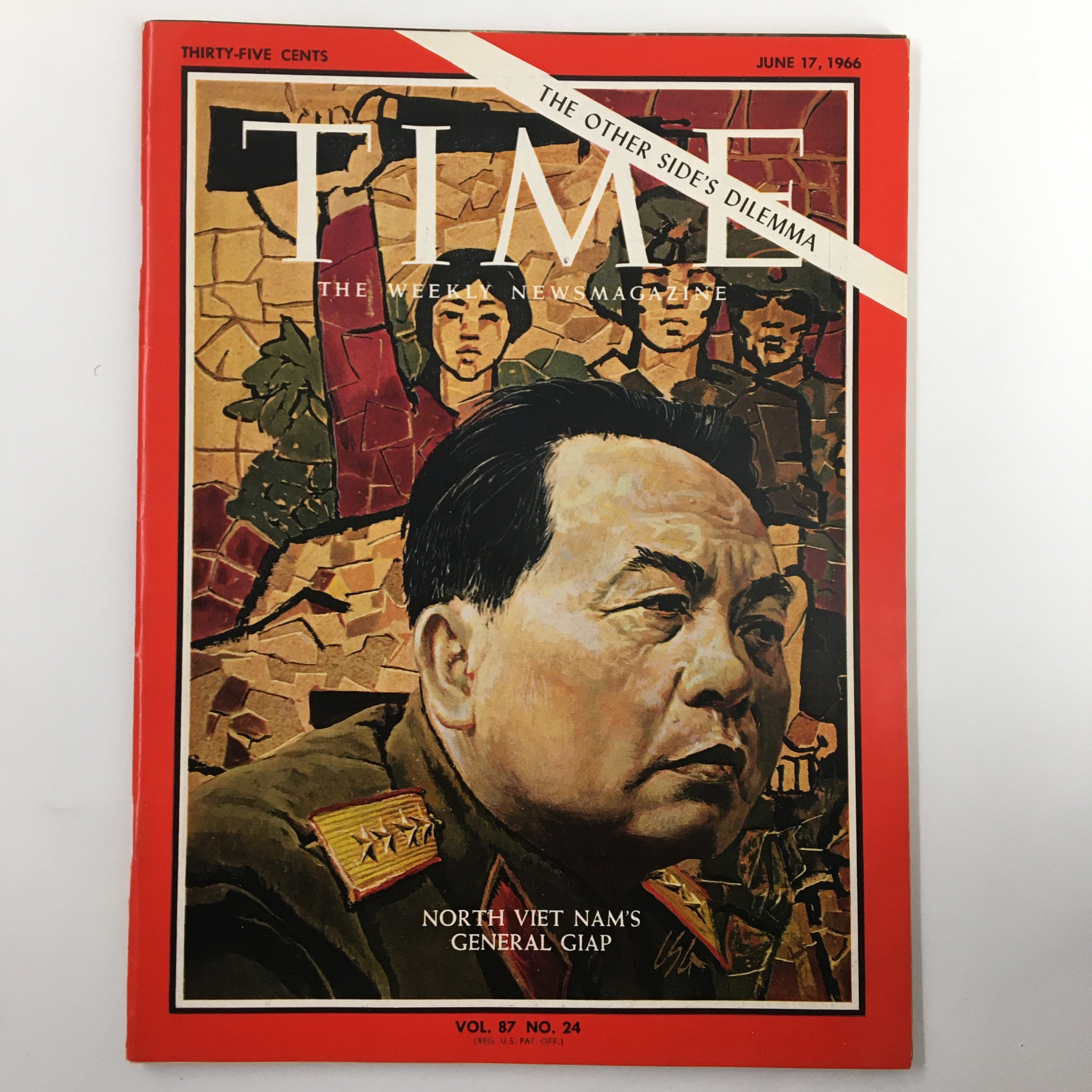 VTG Time Magazine June 17 1966 North Viet Nam's General Giap No Label