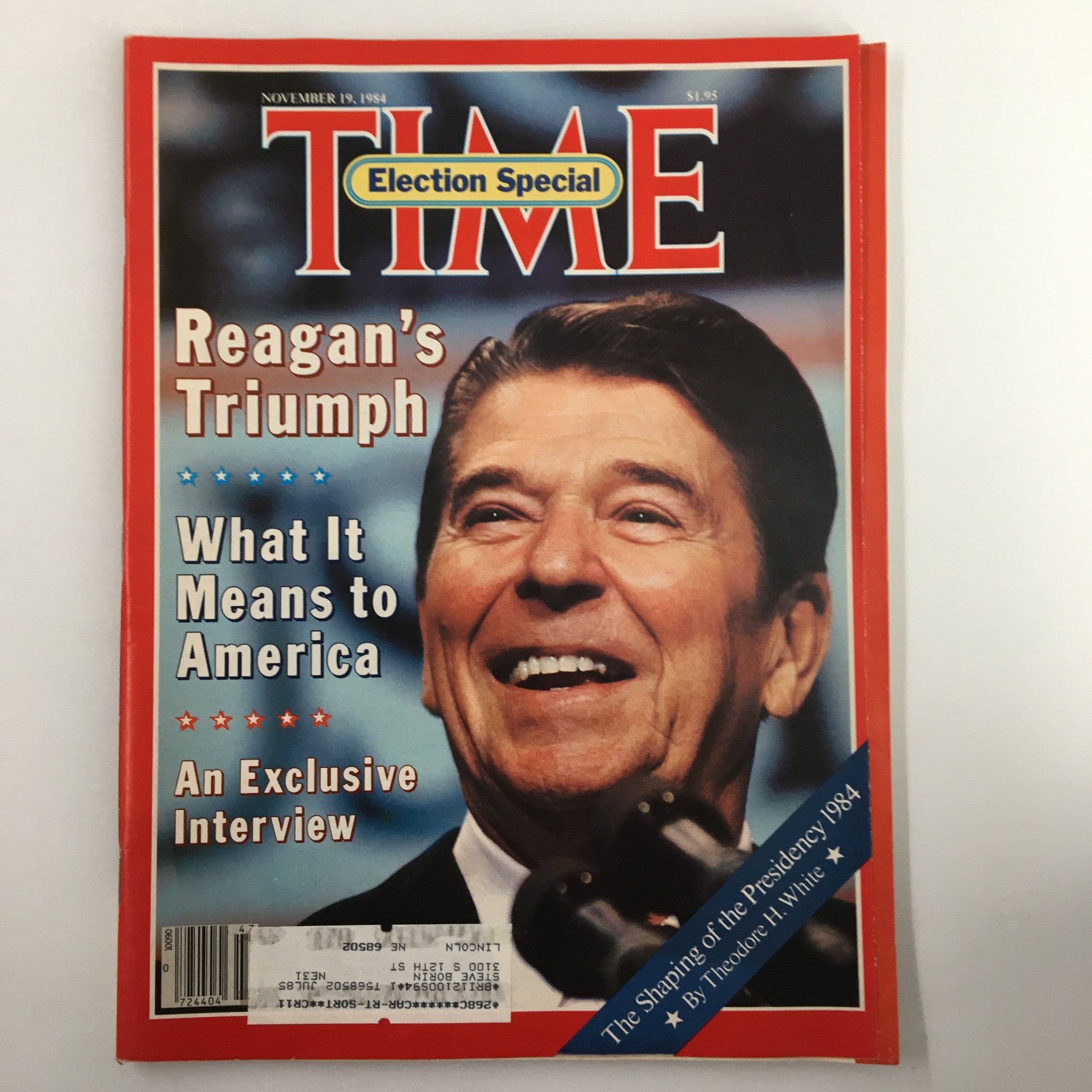 VTG Time Magazine November 19 1984 Ronald Reagan's Triumph Exclusive Interview