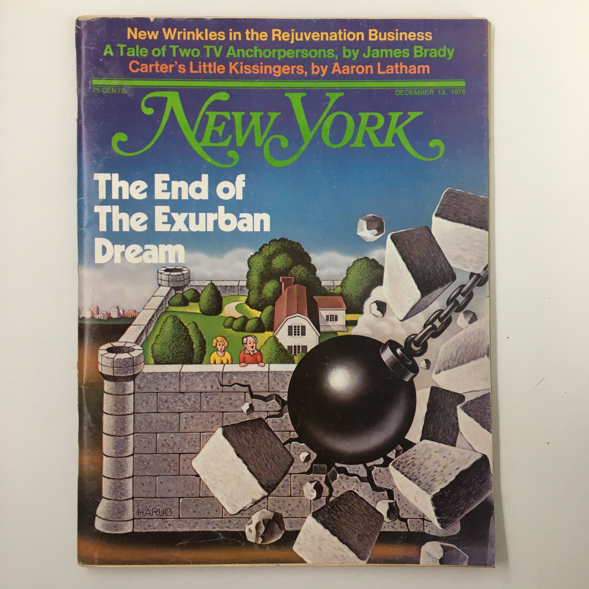 VTG New York Magazine December 13 1976 The End of The Exurban Dream No Label