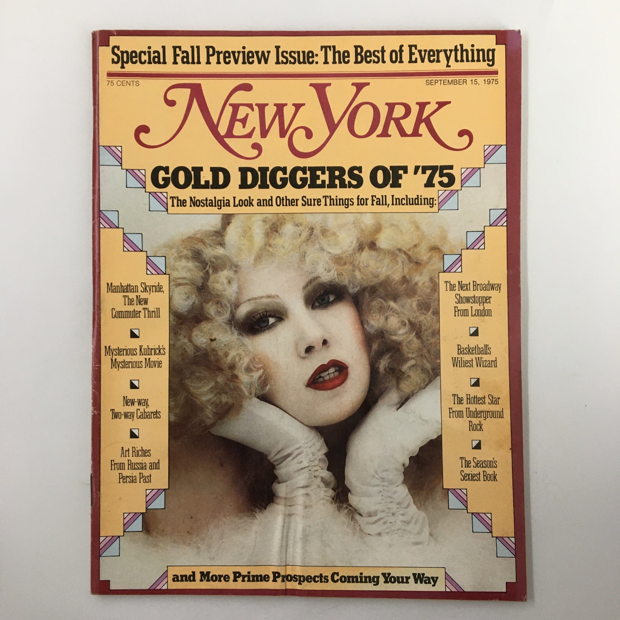 VTG New York Magazine September 15 1975 Gold Diggers of '75 & Things No Label