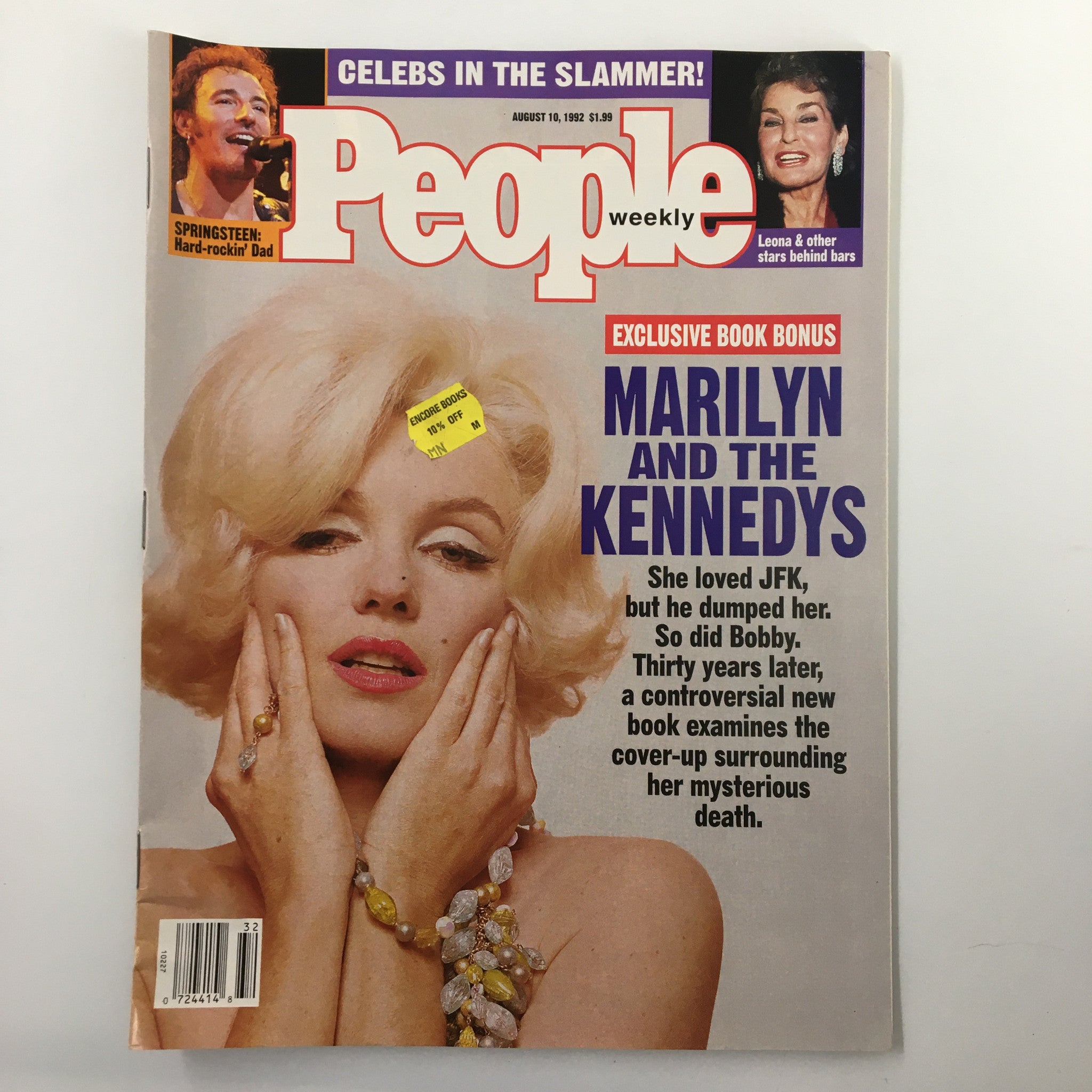 People Weekly Magazine August 10 1992 Marilyn and The Kennedys No Label