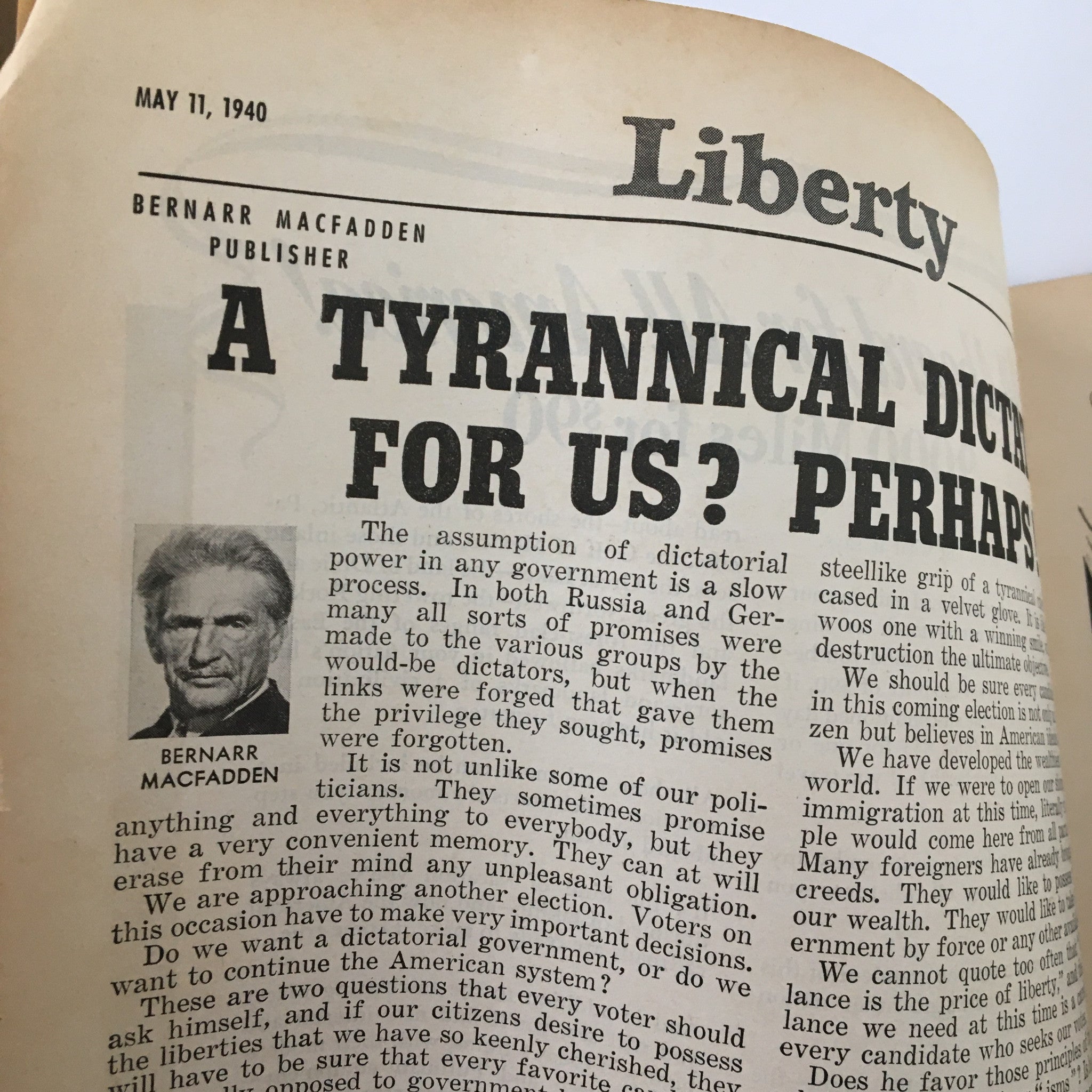 VTG Liberty Magazine May 11 1940 How To Find A Better Job No Label