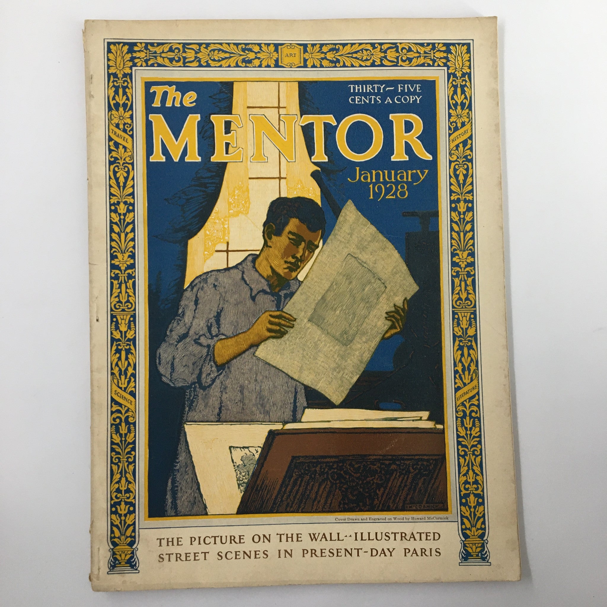 VTG The Mentor Magazine January 1928 The Picture on the Wall No Label