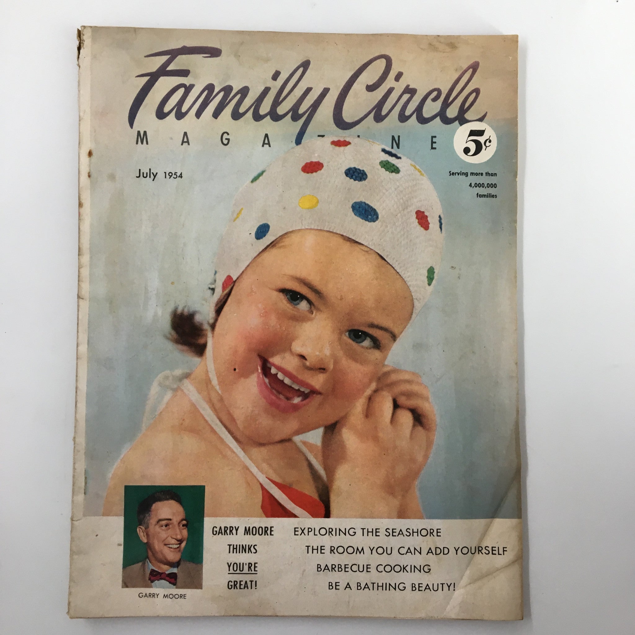 VTG Family Circle Magazine July 1954 Garry Moore Thinks You're Great No Label