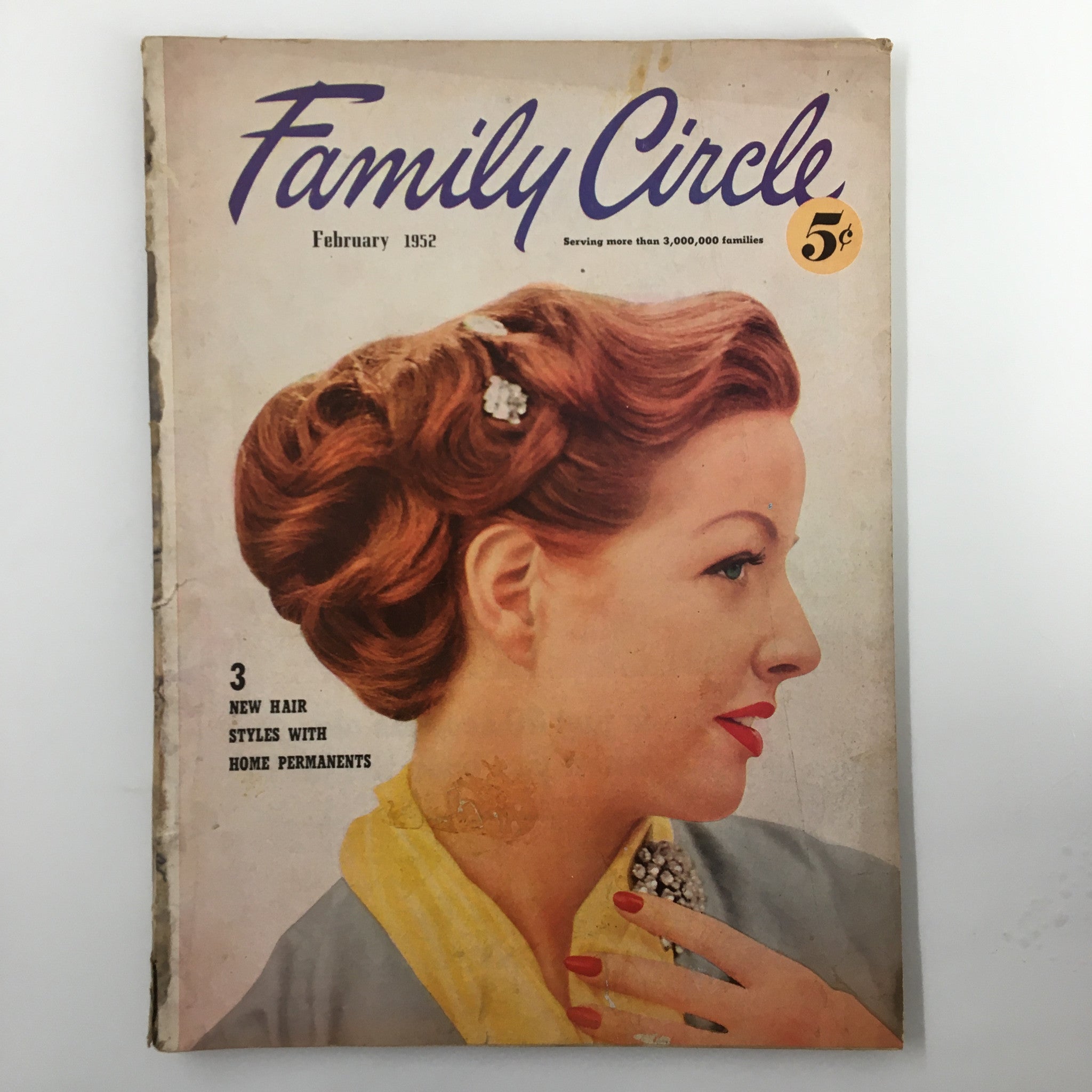 VTG Family Circle Magazine February 1952 Paper Towels Can Help You No Label