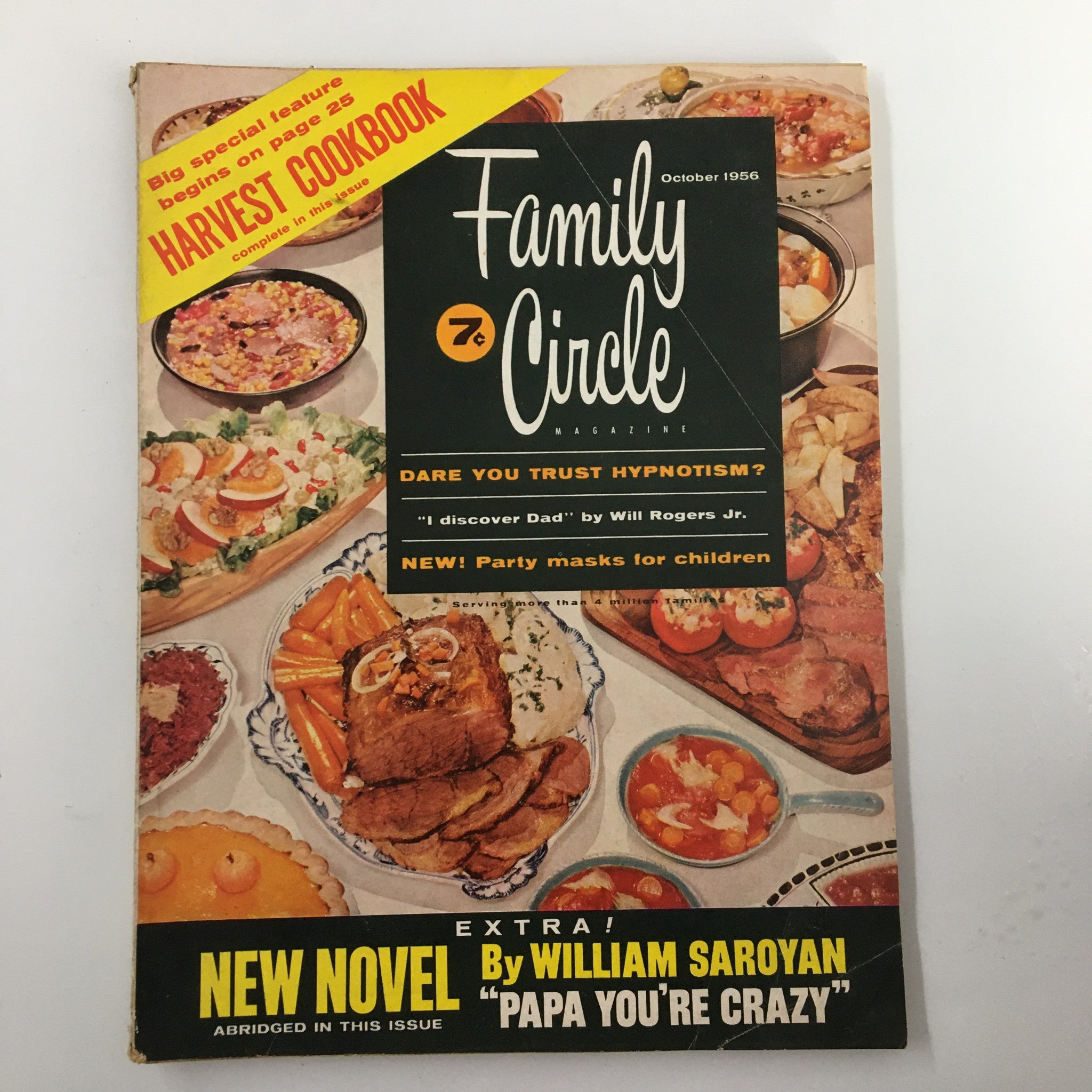 VTG Family Circle Magazine October 1956 Winter Wonder Fruit Cranberries No Label