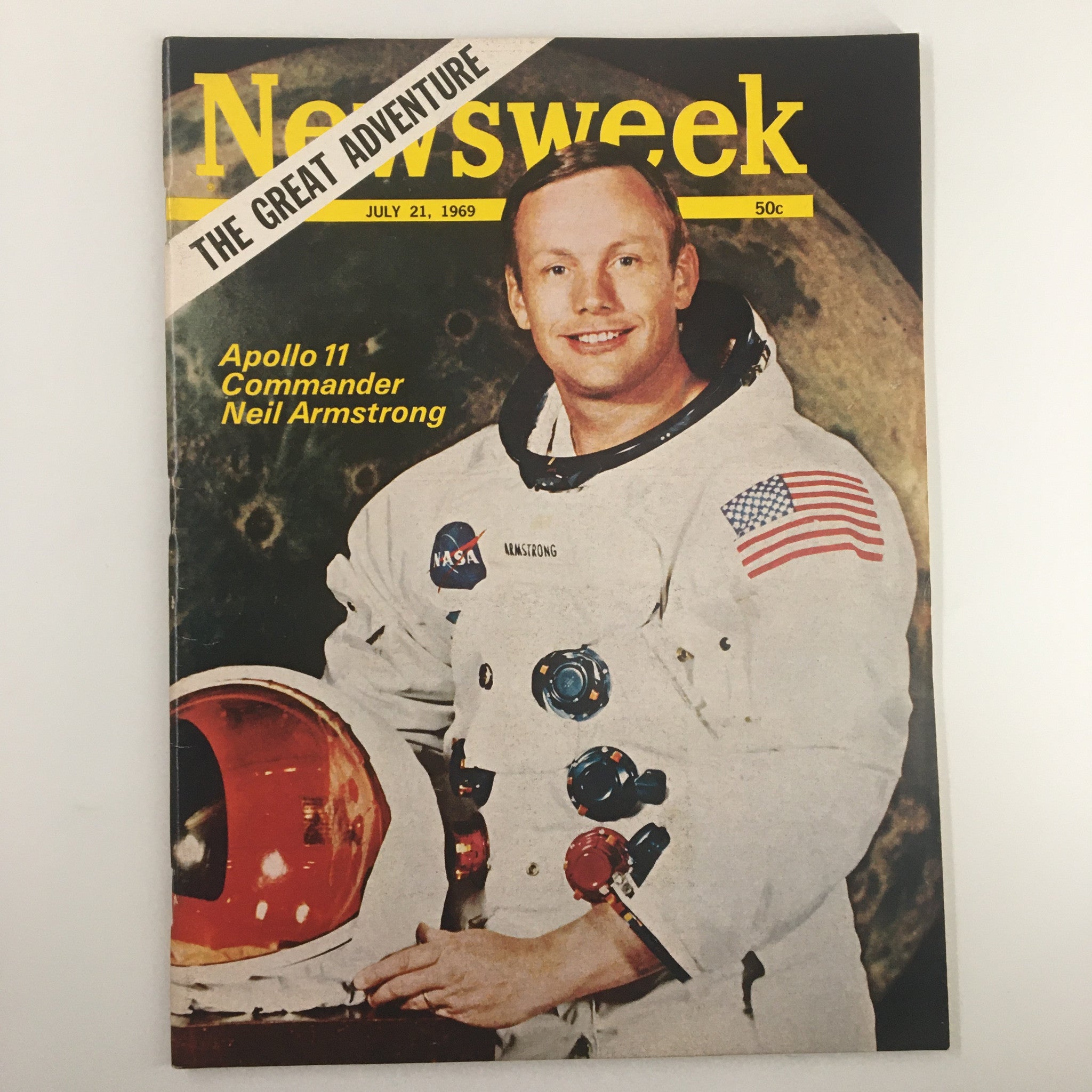 VTG Newsweek Magazine July 21 1969 Apollo 11 Commander Neil Armstrong No Label