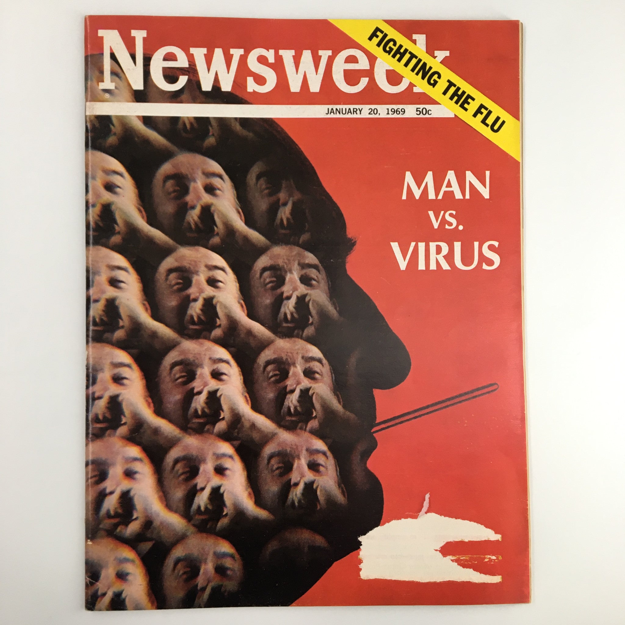 VTG Newsweek Magazine January 20 1969 Fighting the Flu Man vs Virus