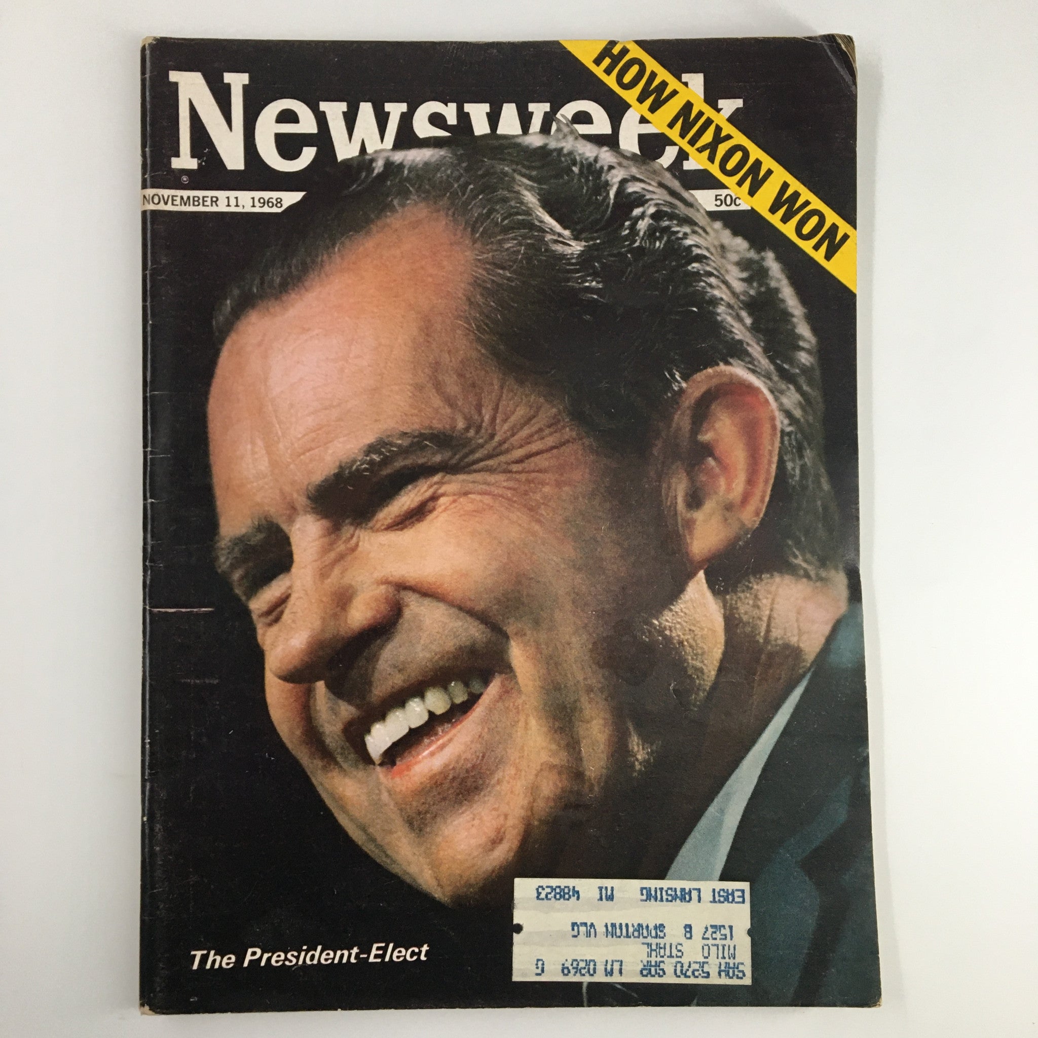 VTG Newsweek Magazine November 11 1968 The President-Elect Richard Nixon