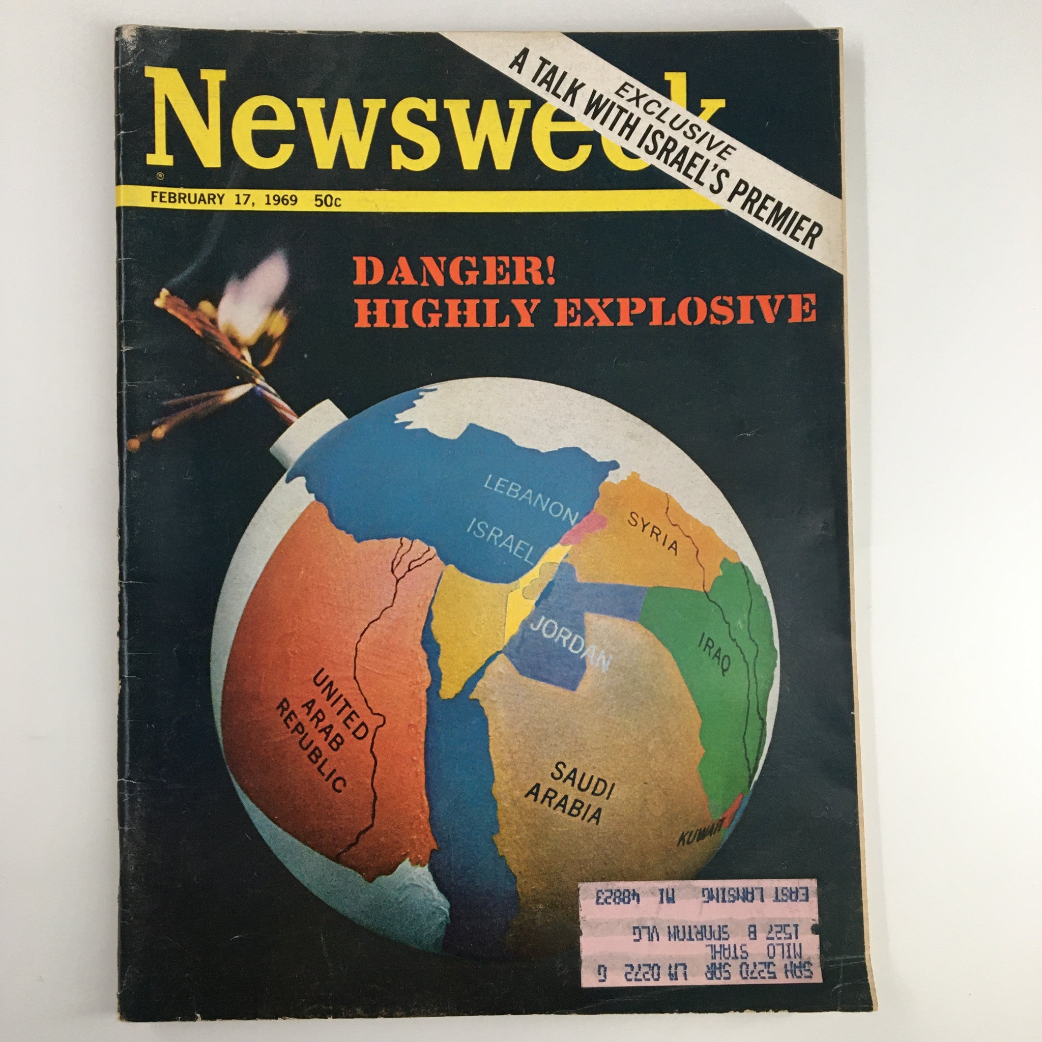 VTG Newsweek Magazine February 17 1969 A Talk With Israel's Premier Exclusive