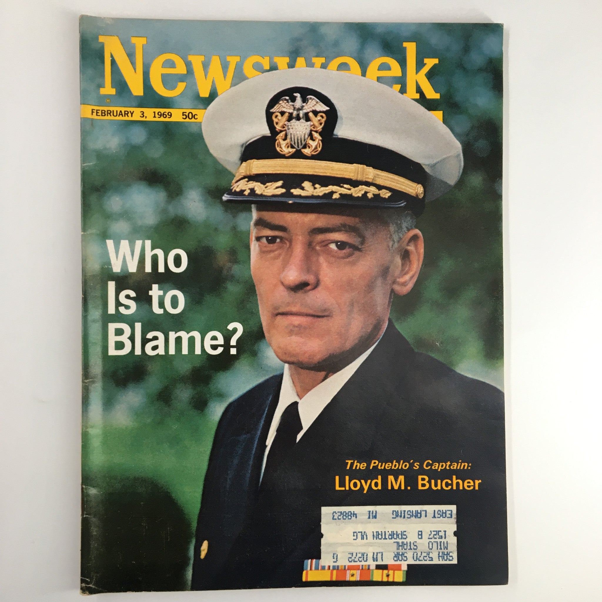 VTG Newsweek Magazine February 3 1969 The Pueblo's Captain Lloyd M. Bucher