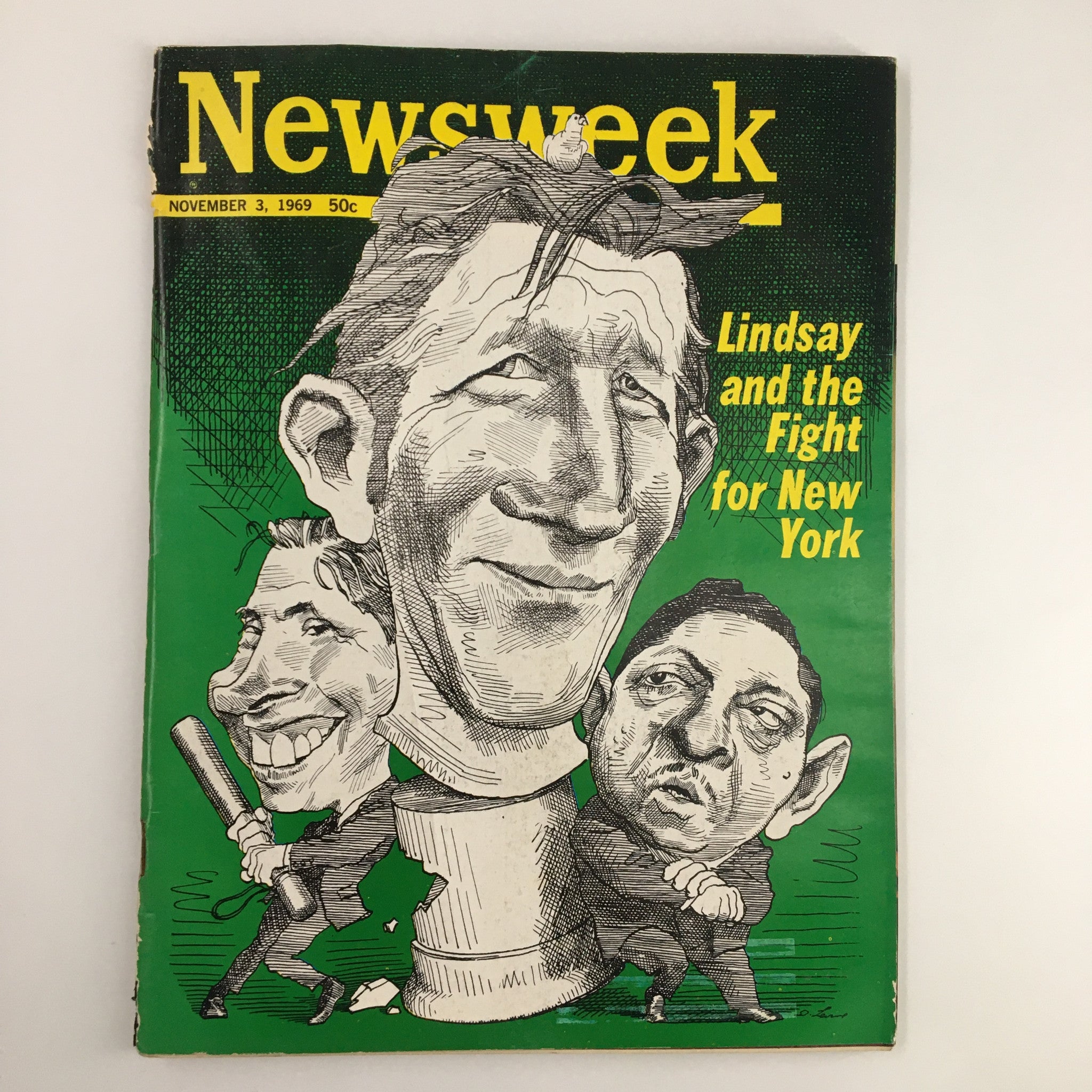 VTG Newsweek Magazine November 3 1969 John Lindsay and the Fight for New York