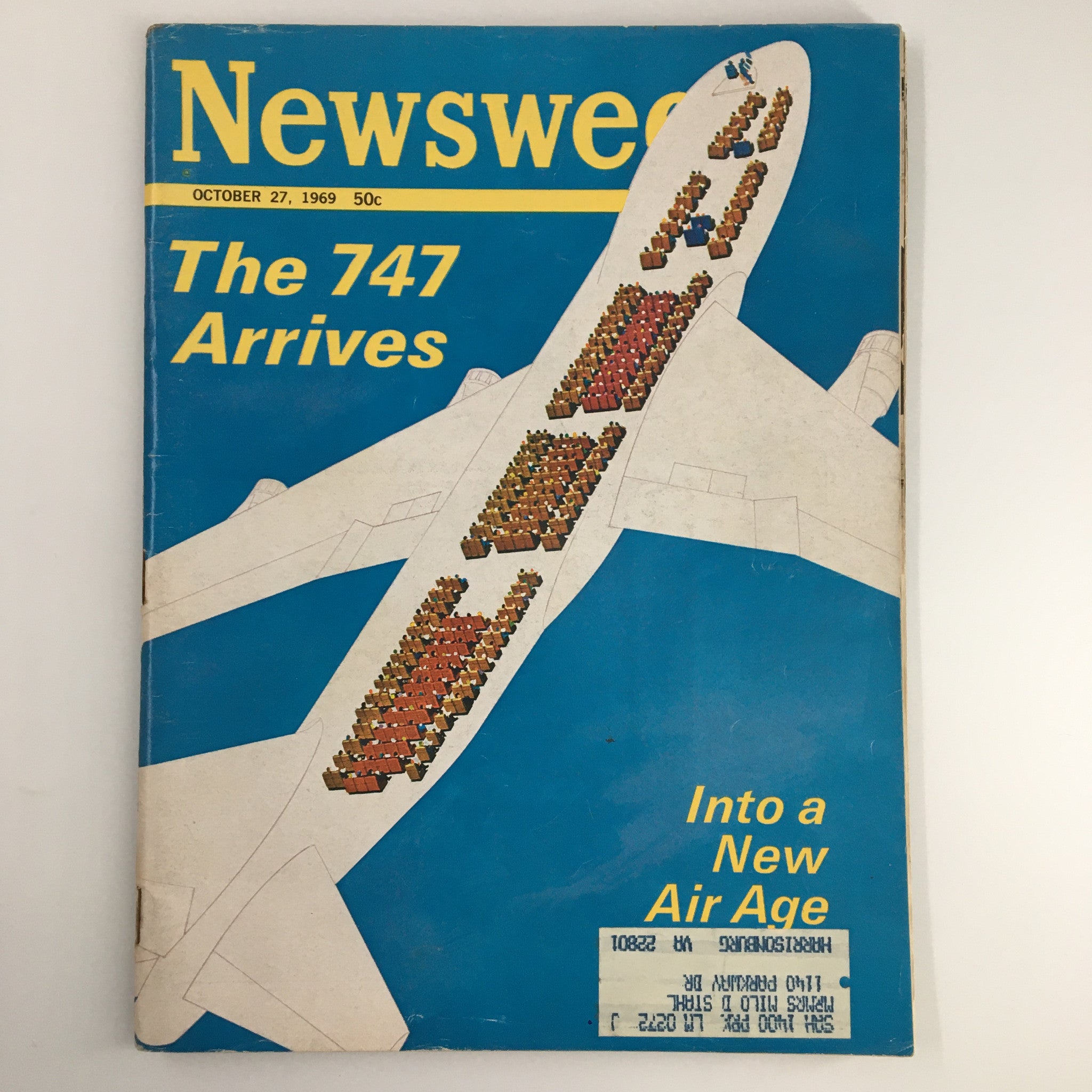 VTG Newsweek Magazine October 27 1969 The 747 Arrives Into A New Air Age