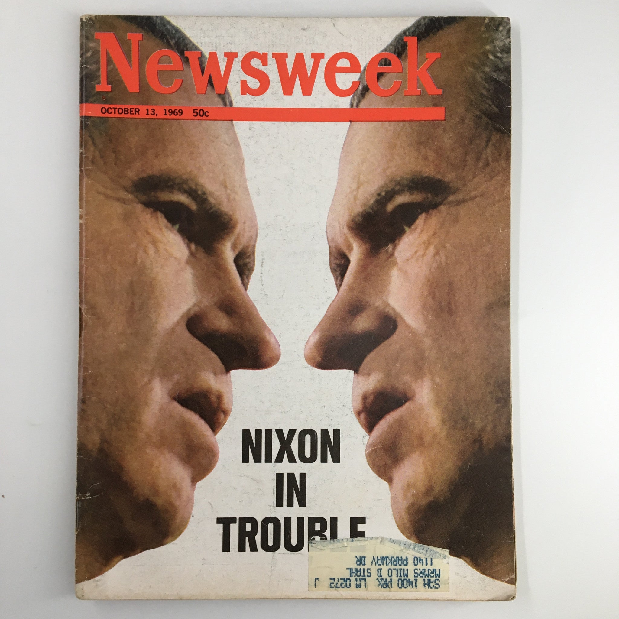 VTG Newsweek Magazine October 13 1969 Richard Nixon in Trouble