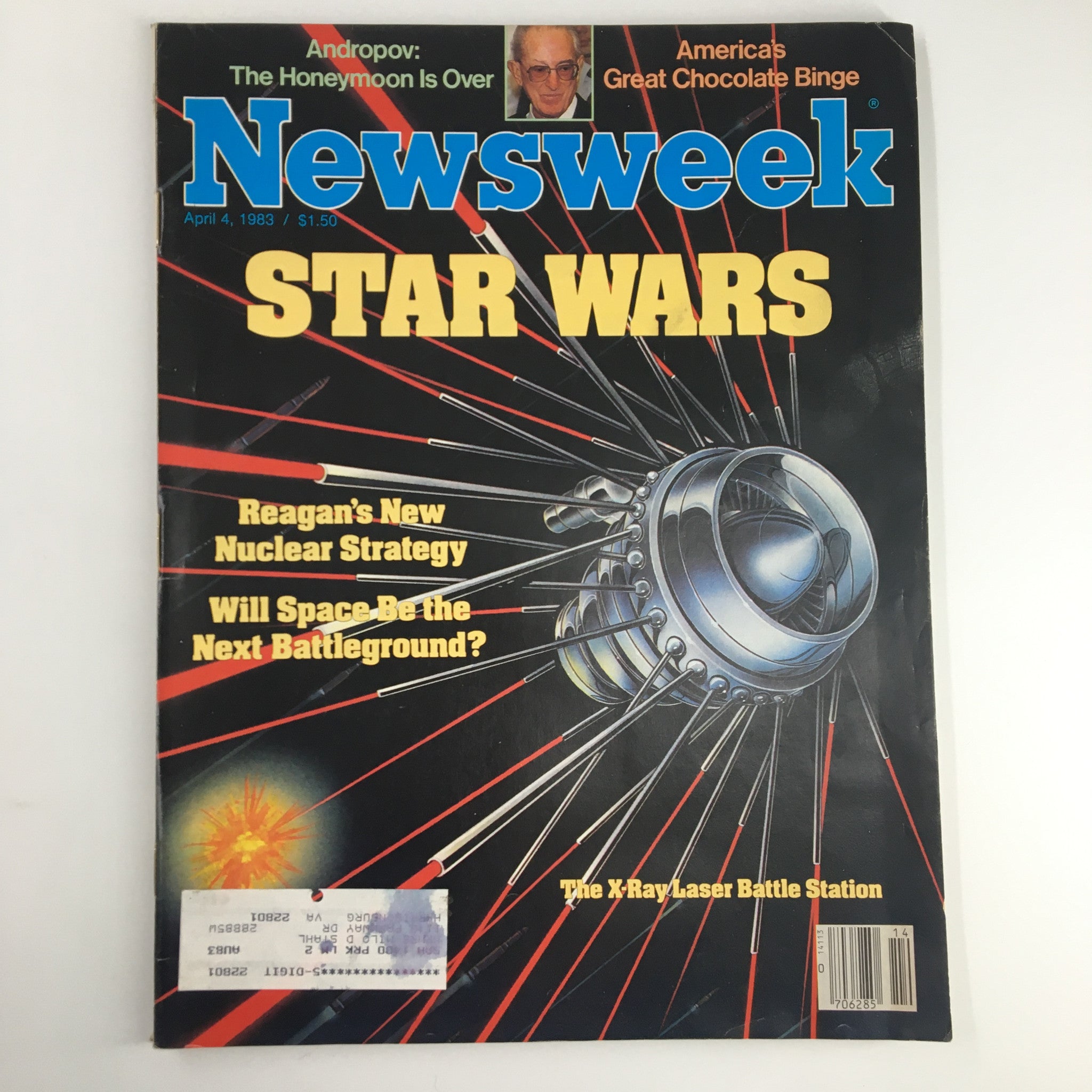VTG Newsweek Magazine April 4 1983 The X-Ray Laser Battle Station Star Wars