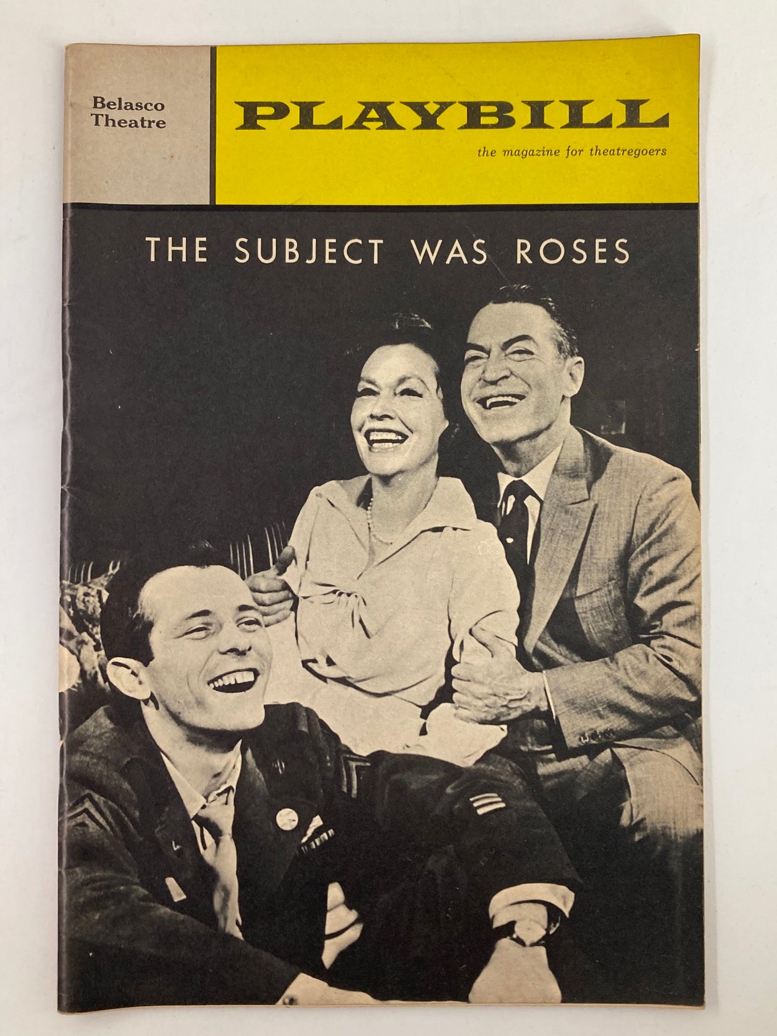 1966 Playbill Belasco Theatre Maureen O'Sullivan in The Subject Was Roses