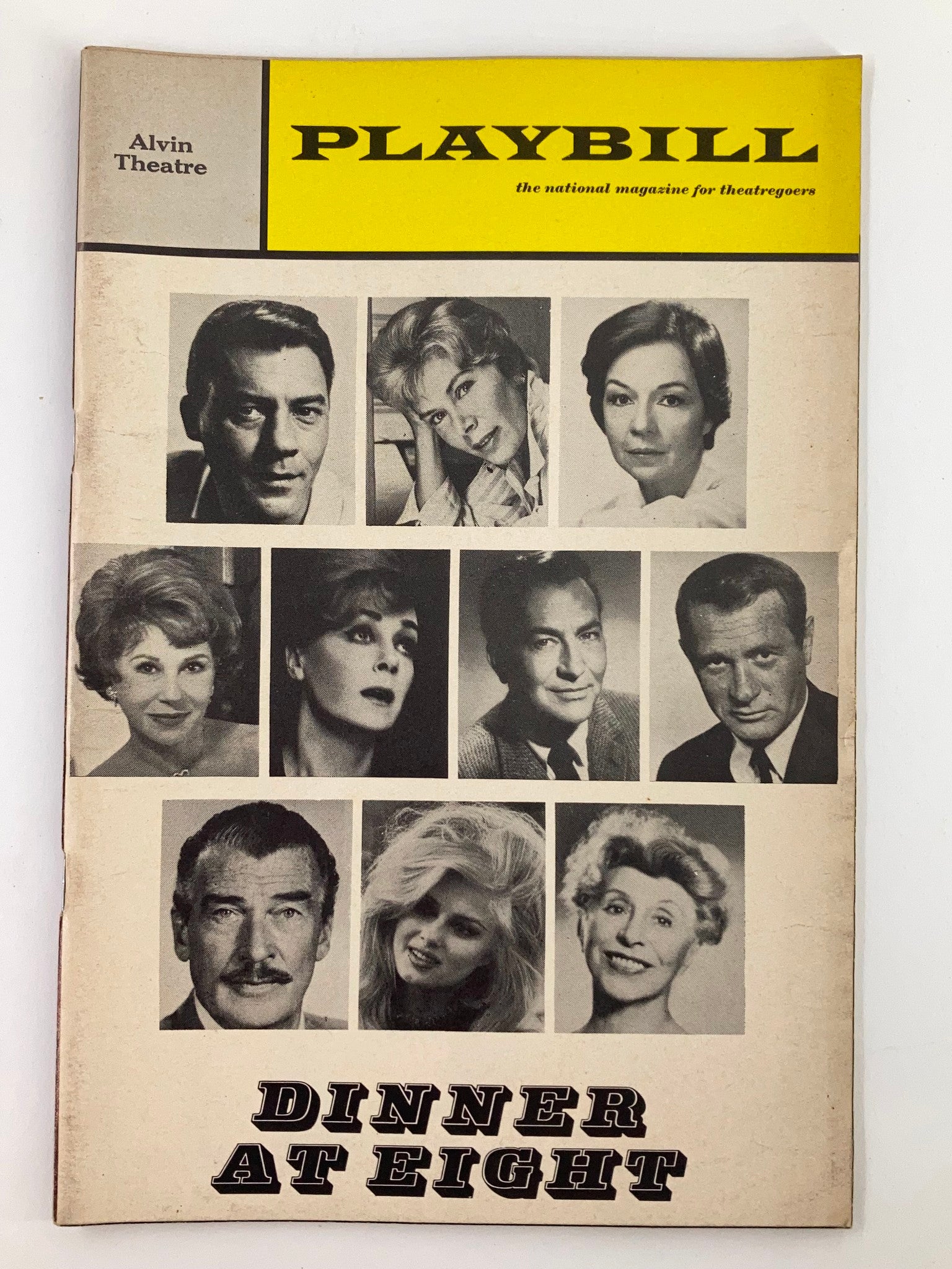 1966 Playbill Alvin Theatre Ruth Ford, Arlene Francis in Dinner at Eight