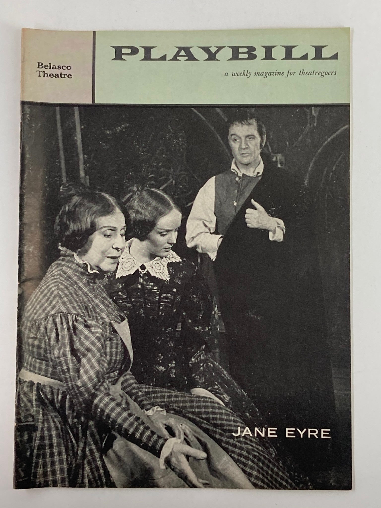 1958 Playbill Belasco Theatre Blanche Yurka, Jan Brooks in Jane Eyre