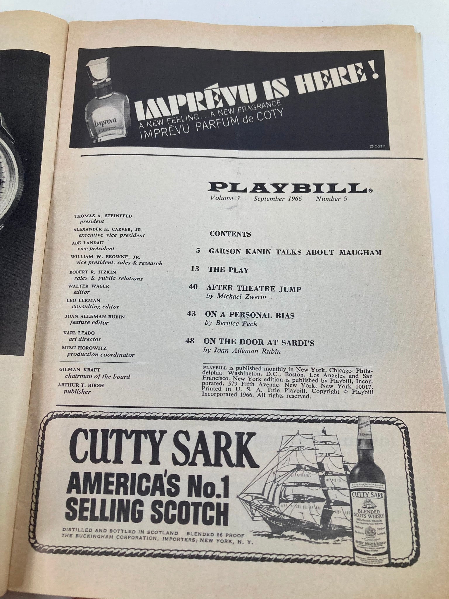 1966 Playbill Broadhurst Theatre Barbara Bel Geddes, Robart Darnell in Luv