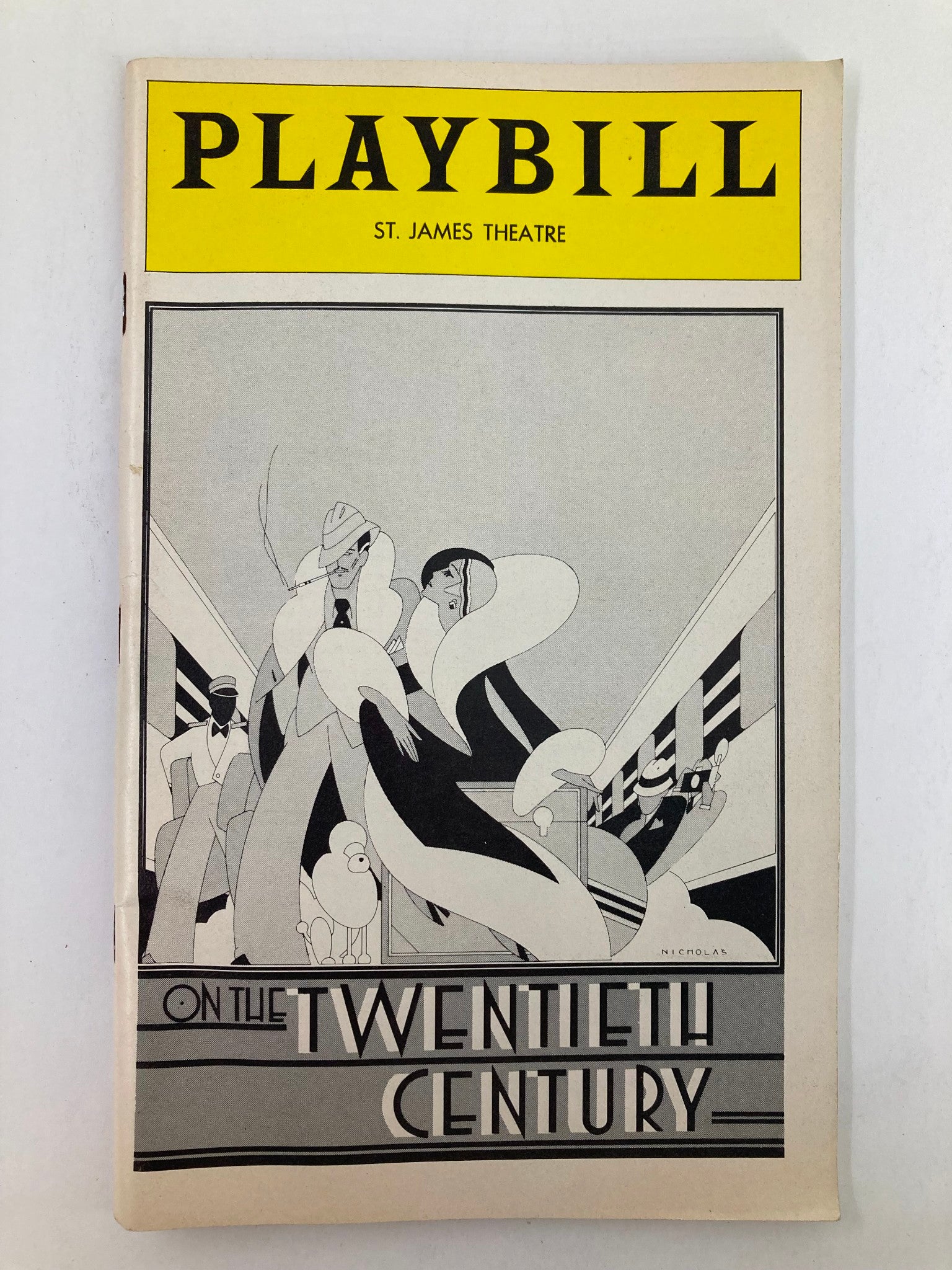 1978 Playbill St. James Theatre John Cullum in On The Twentieth Century