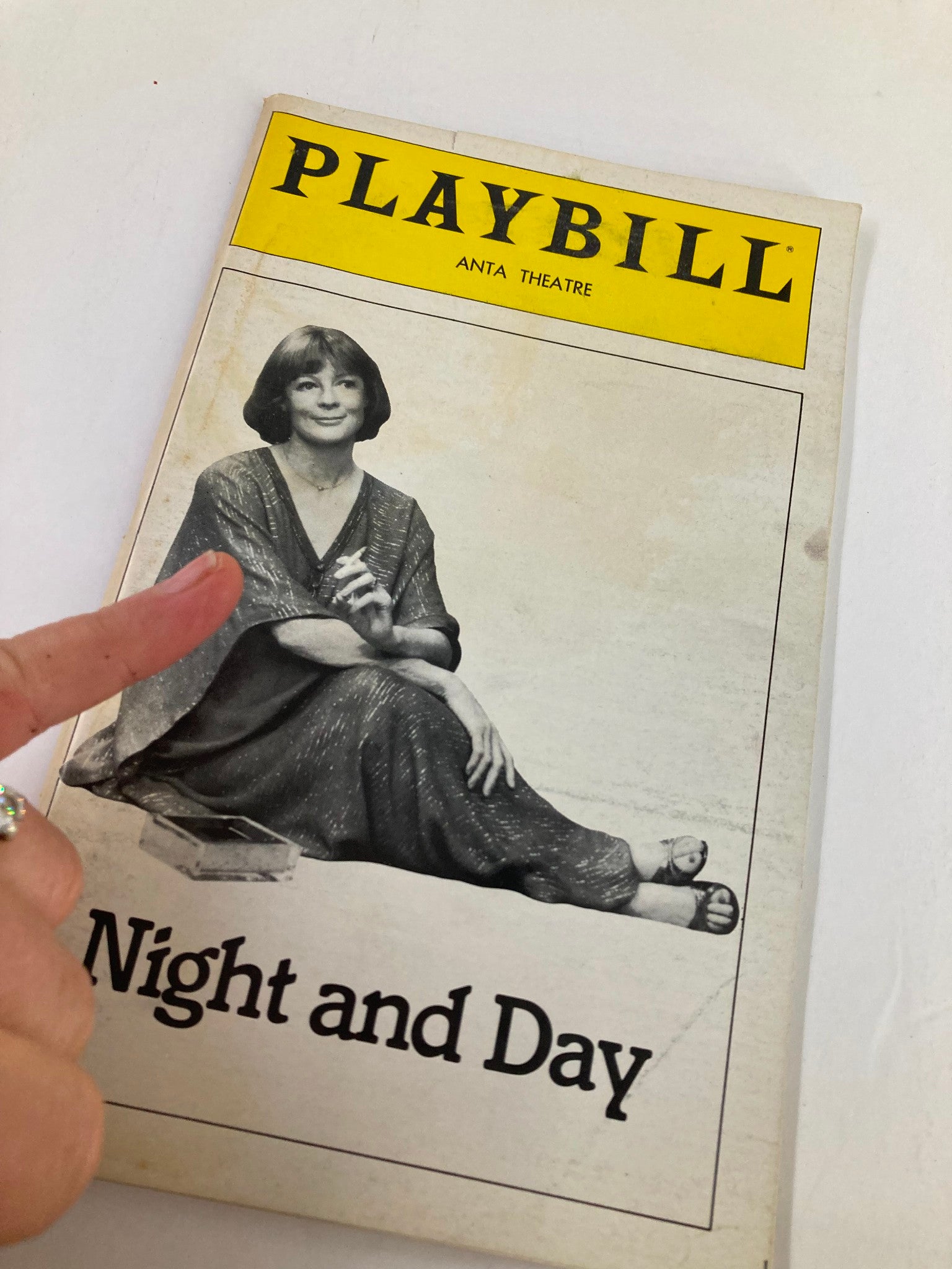 1979 Playbill Anta Theatre Maggie Smith & Paul Hecht in Night and Day