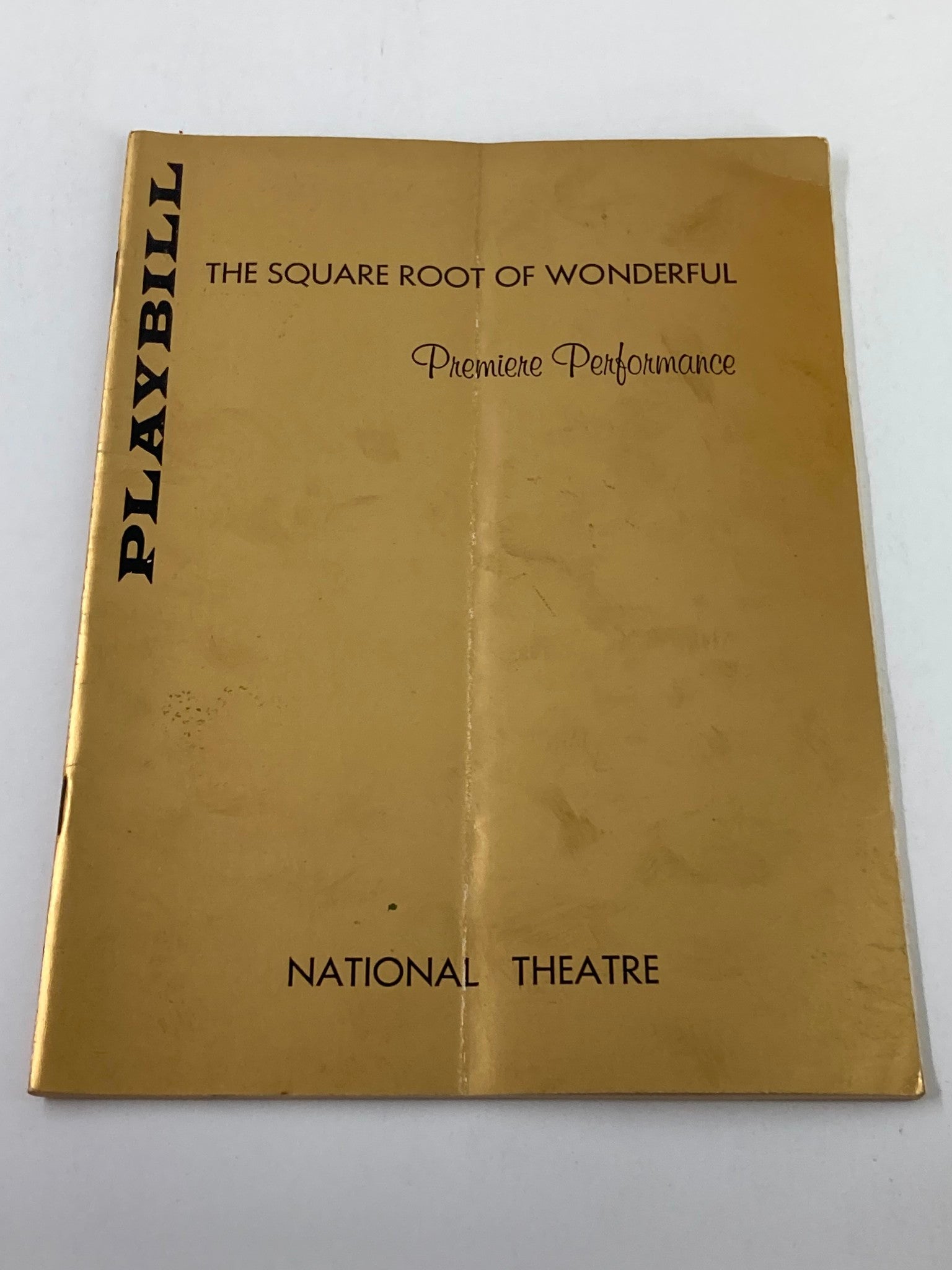 1957 Playbill National Theatre Anne Baxter in The Square Root of Wonderful