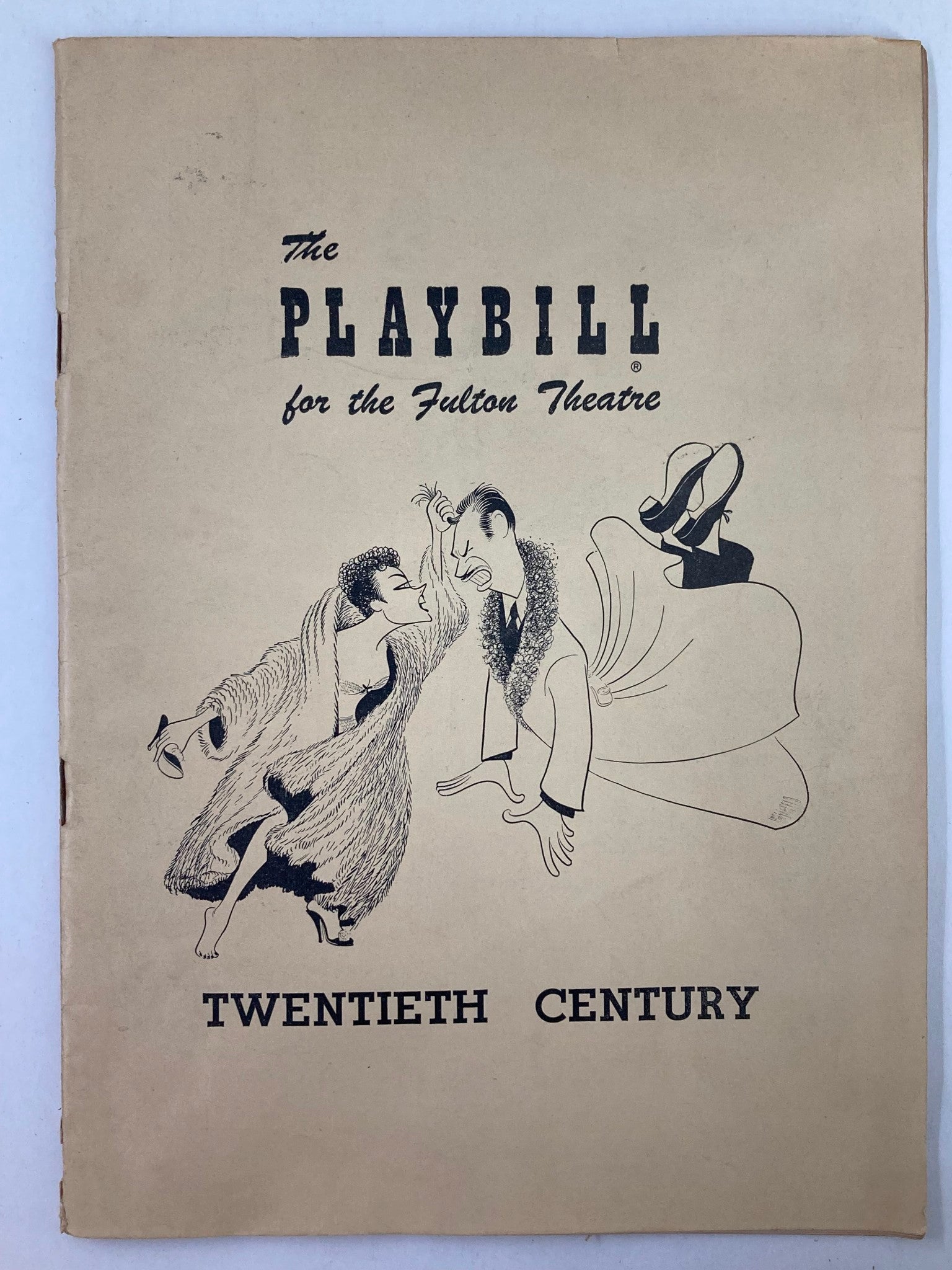 1951 Playbill Fulton Theatre Jose Ferrer, Gloria Swanson in Twentieth Century